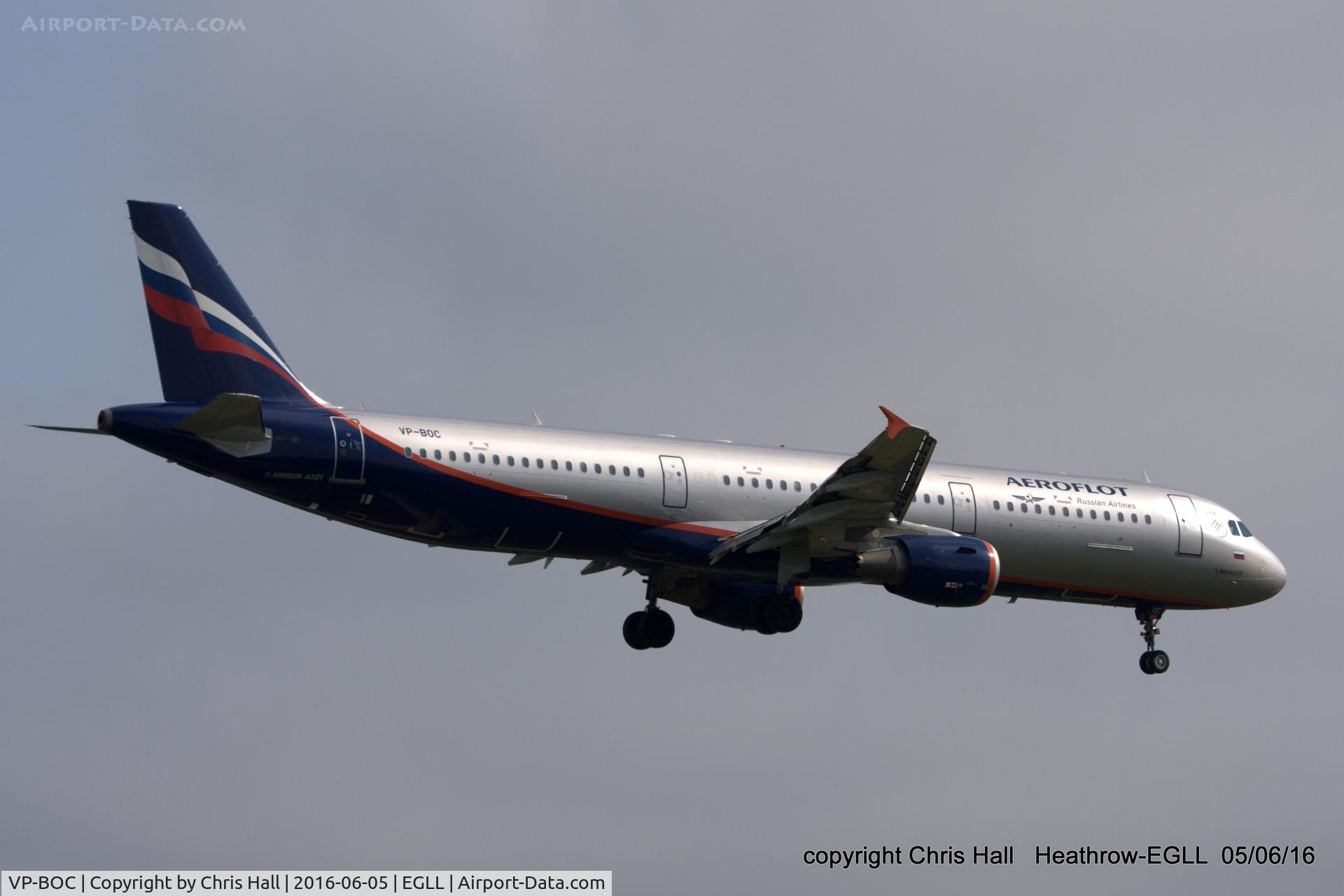 VP-BOC, 2013 Airbus A321-211 C/N 5720, Aeroflot