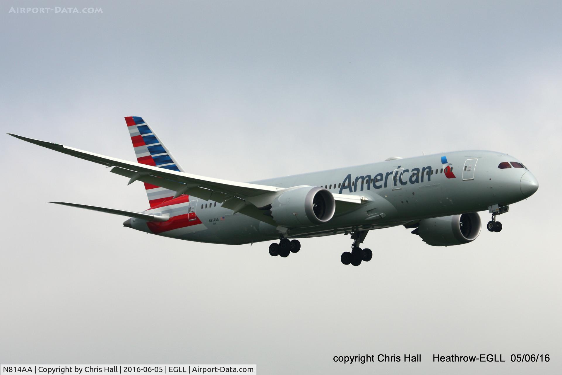N814AA, 2016 Boeing 787-8 Dreamliner C/N 40632, American Airlines