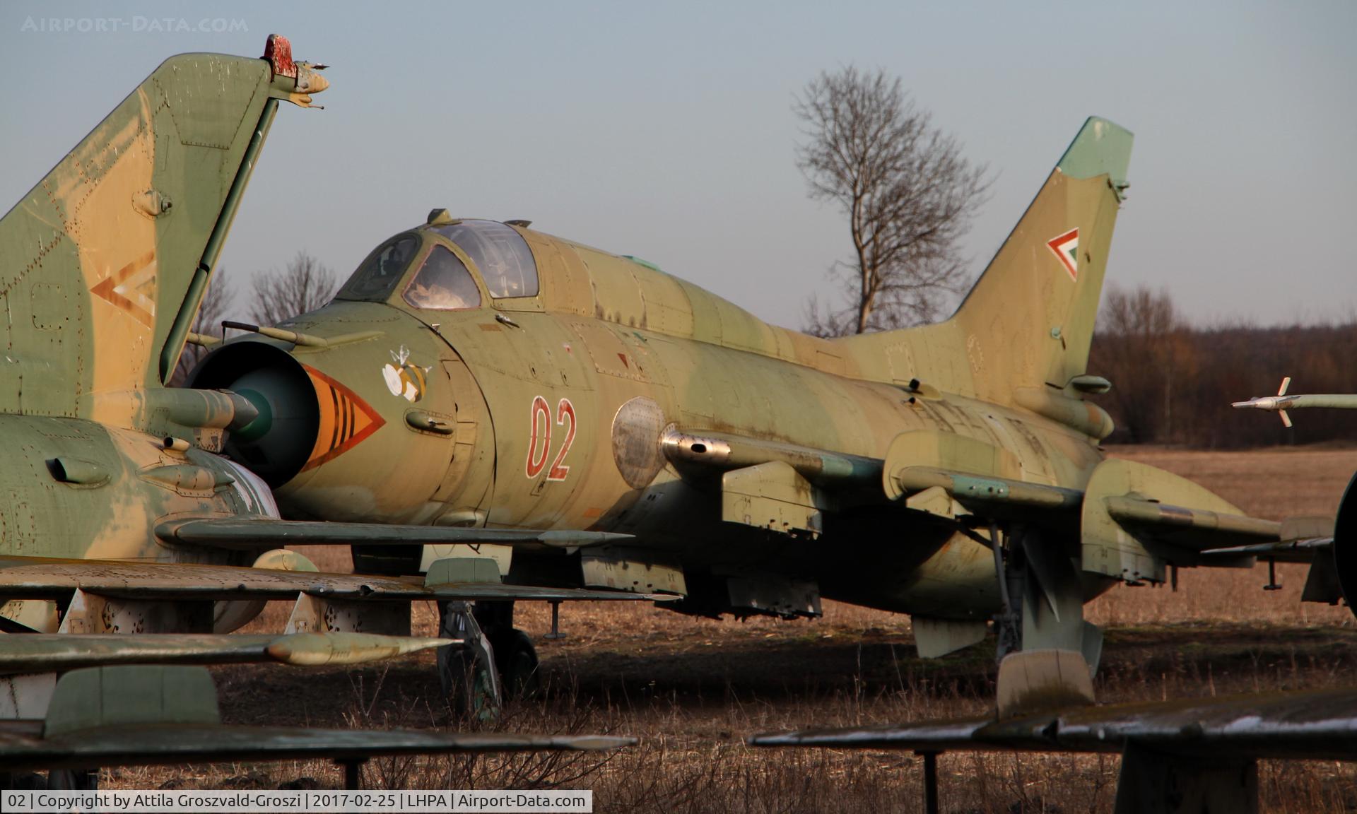 02, Sukhoi Su-22M-3 C/N 52102, Pápa stored off-site airport, Hungary