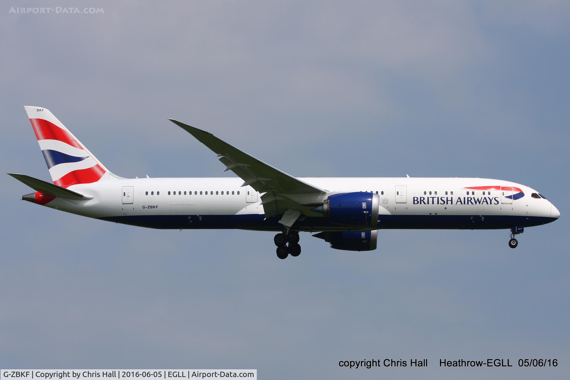 G-ZBKF, 2016 Boeing 787-9 Dreamliner C/N 38622, British Airways