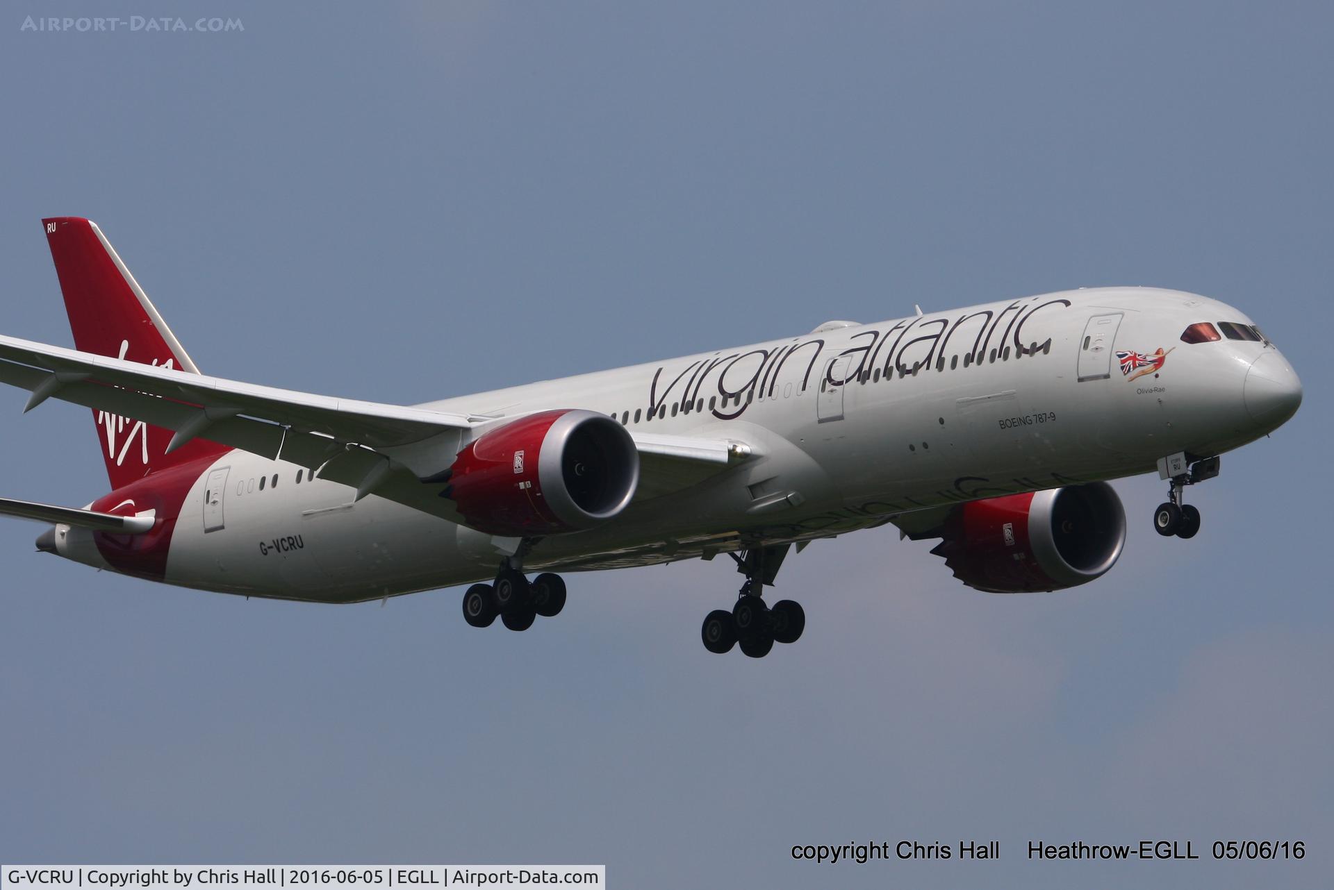 G-VCRU, 2015 Boeing 787-9 Dreamliner C/N 37972, Virgin Atlantic