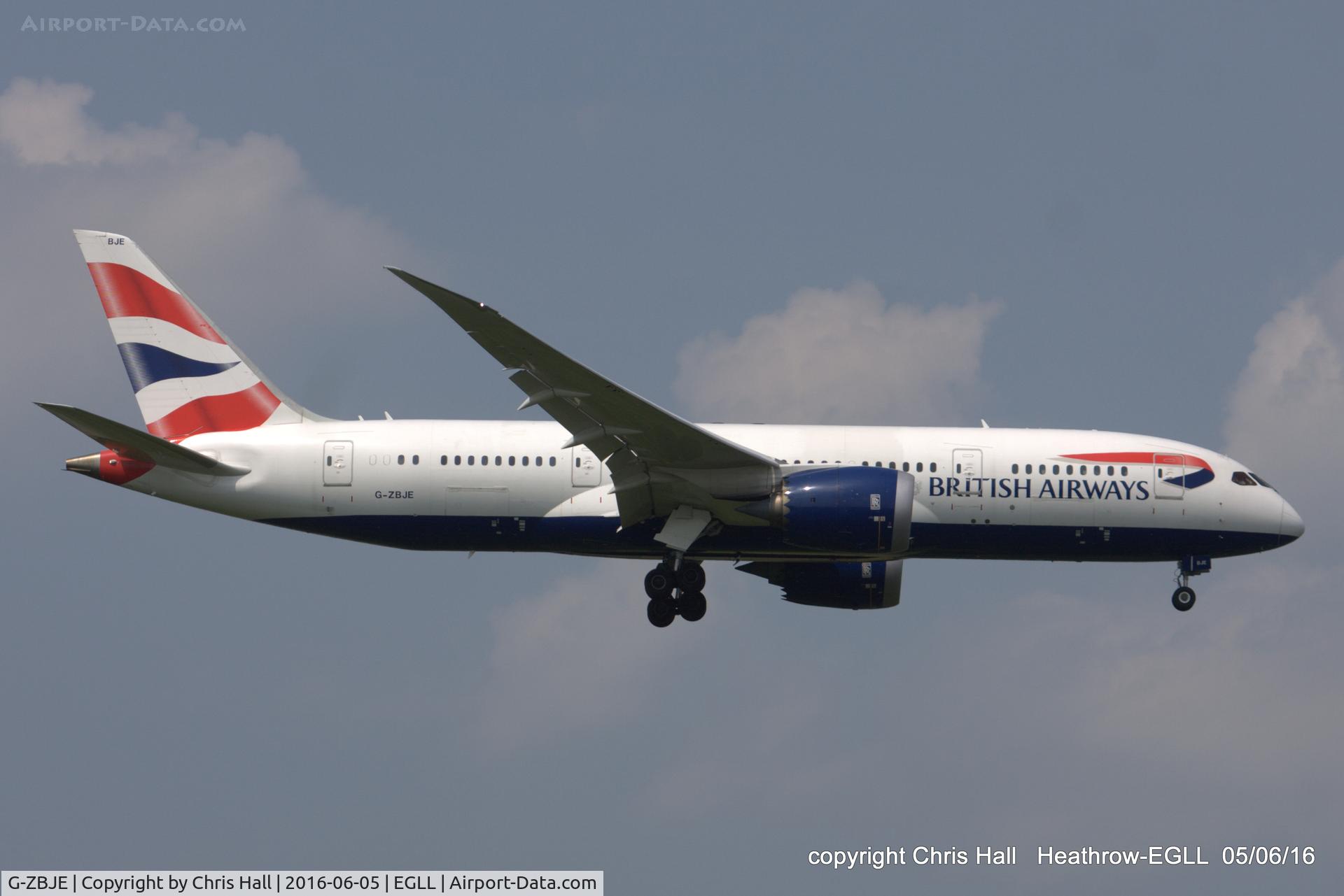 G-ZBJE, 2013 Boeing 787-8 Dreamliner C/N 38612, British Airways