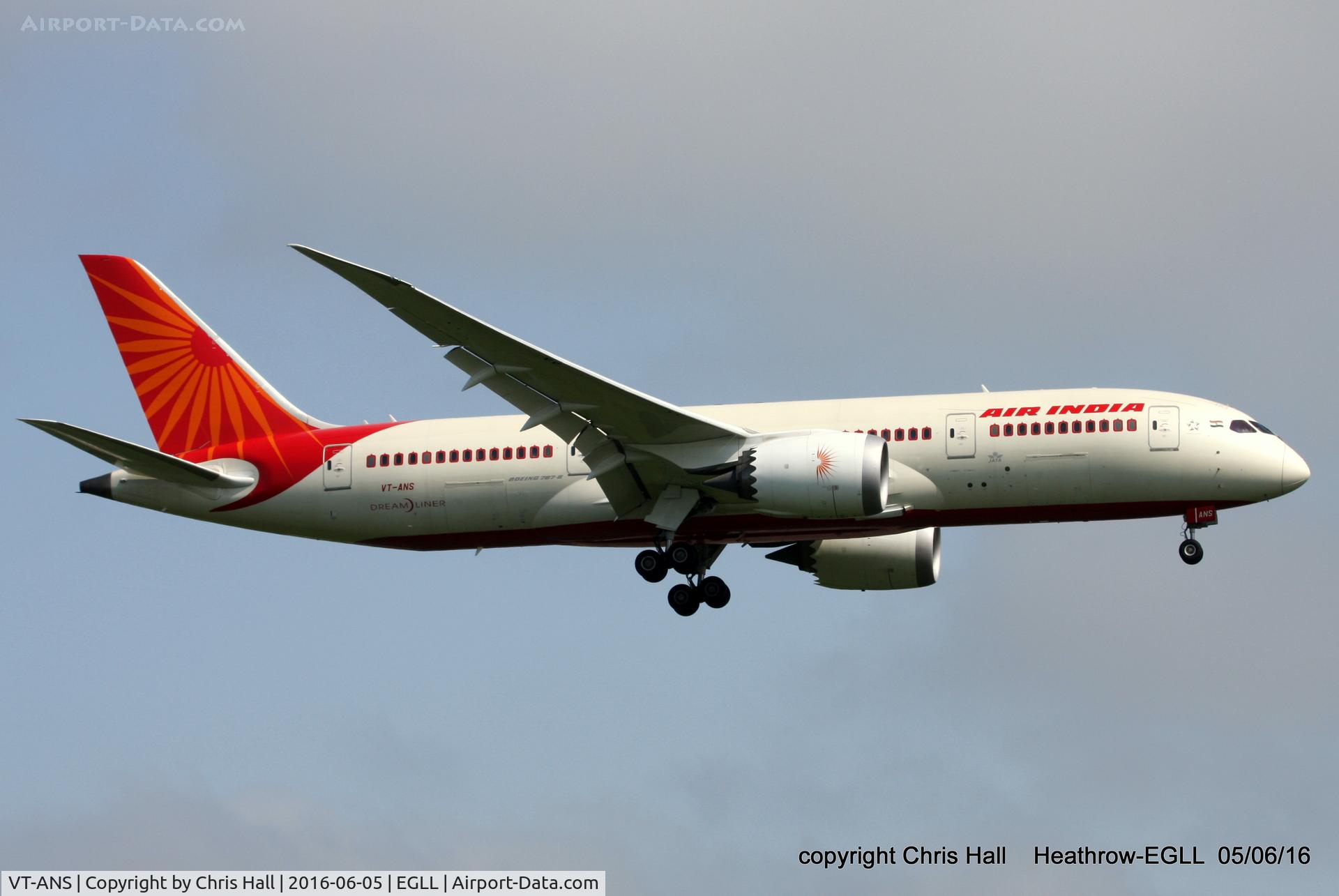 VT-ANS, 2014 Boeing 787-8 Dreamliner C/N 36290, Air India