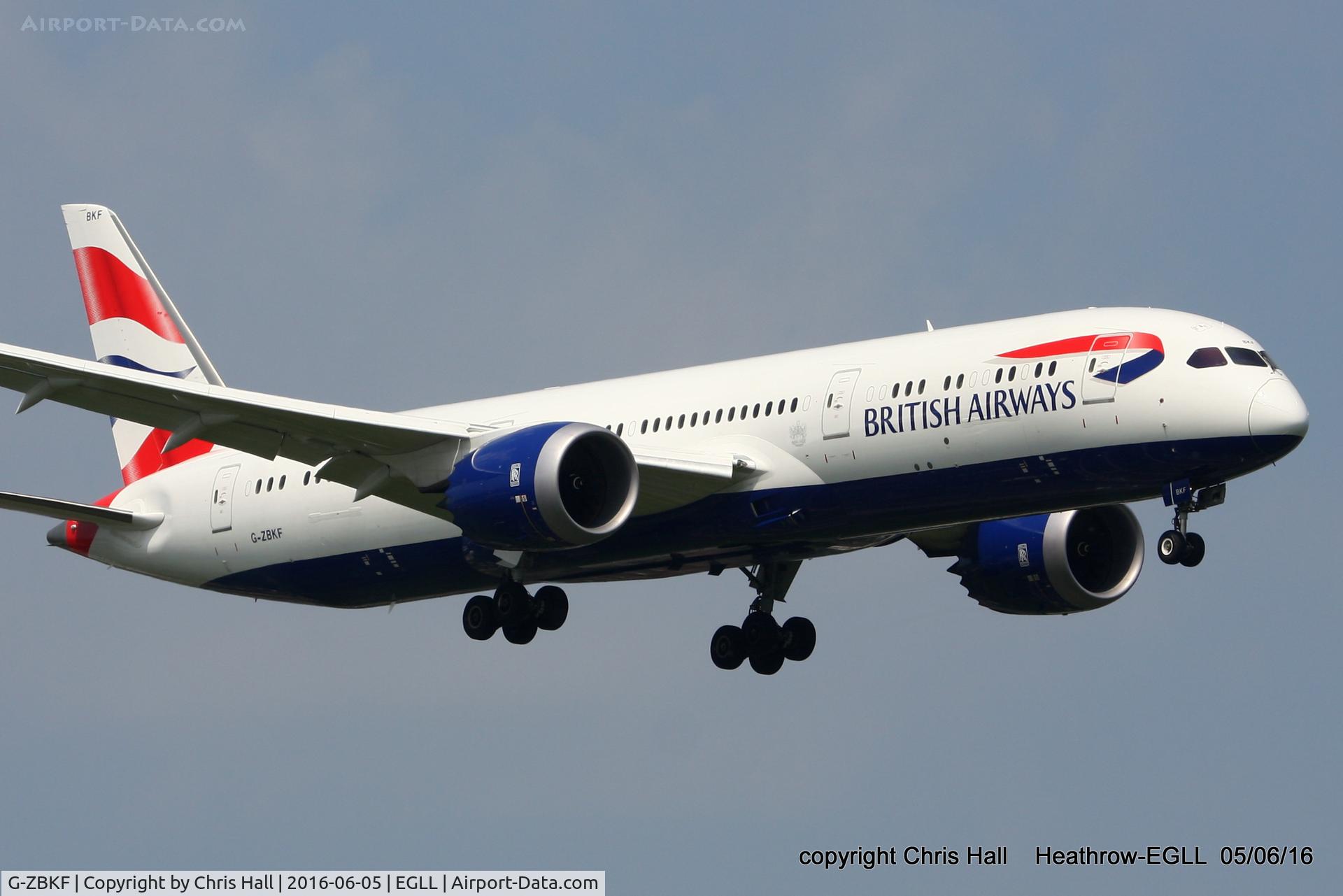 G-ZBKF, 2016 Boeing 787-9 Dreamliner C/N 38622, British Airways