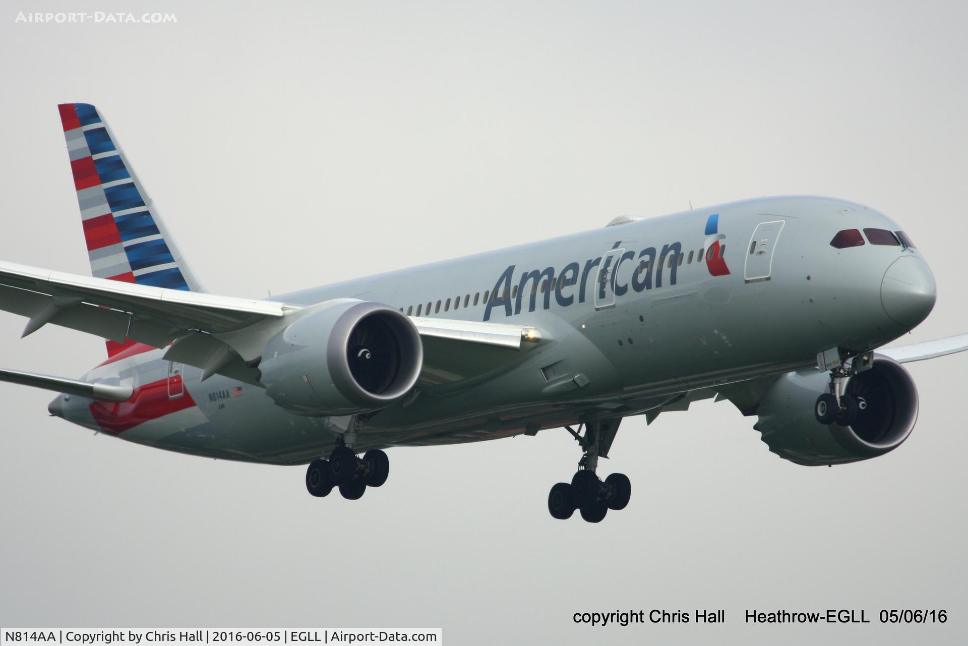 N814AA, 2016 Boeing 787-8 Dreamliner C/N 40632, American Airlines