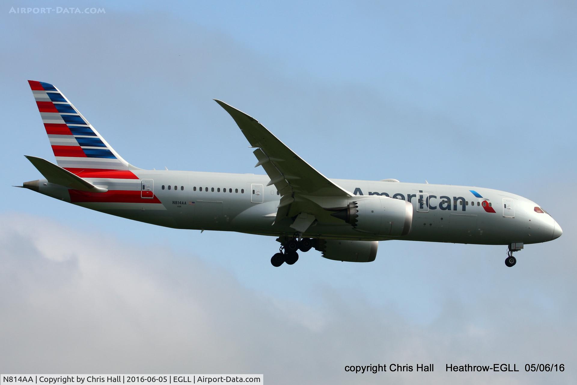 N814AA, 2016 Boeing 787-8 Dreamliner C/N 40632, American Airlines