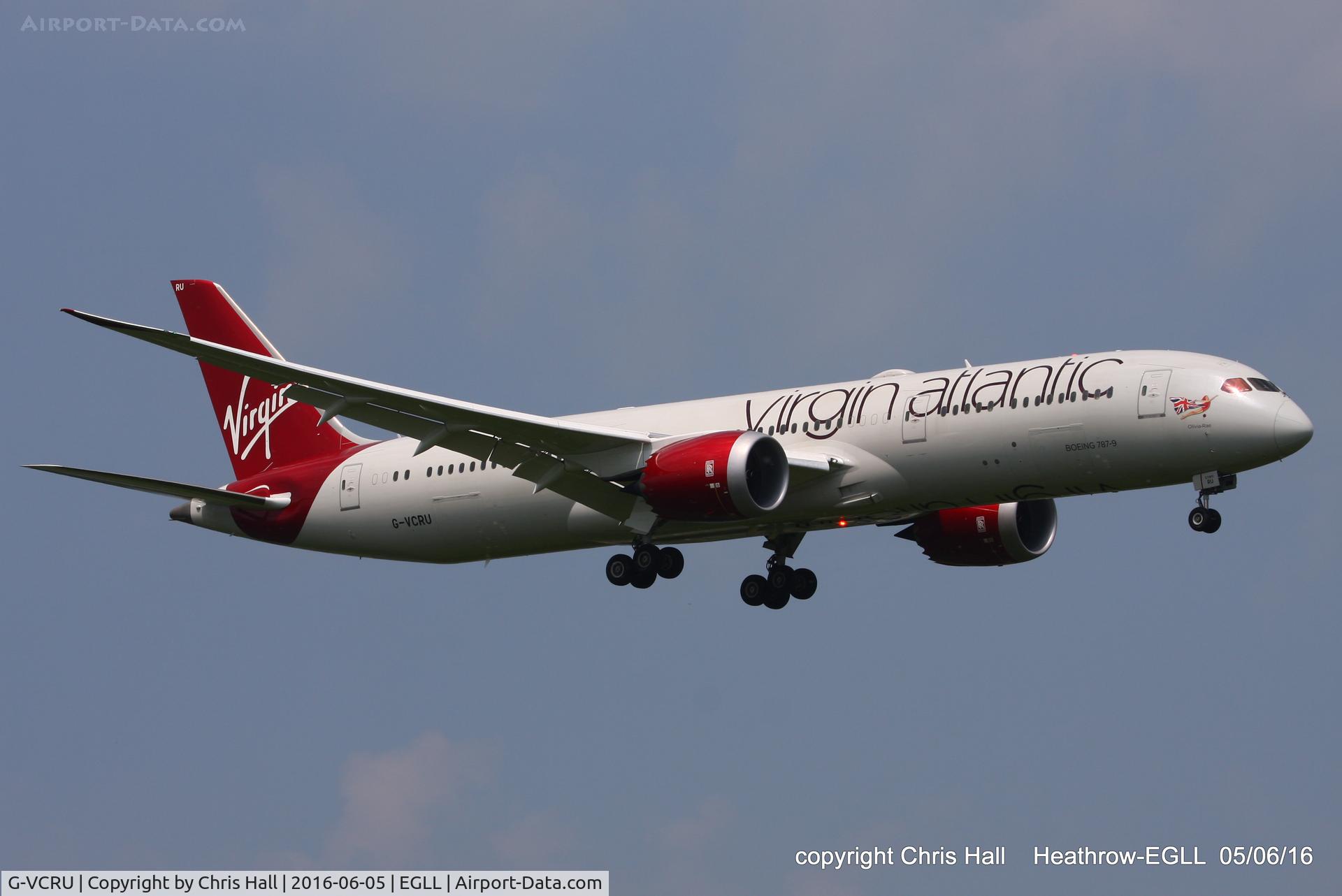 G-VCRU, 2015 Boeing 787-9 Dreamliner C/N 37972, Virgin Atlantic