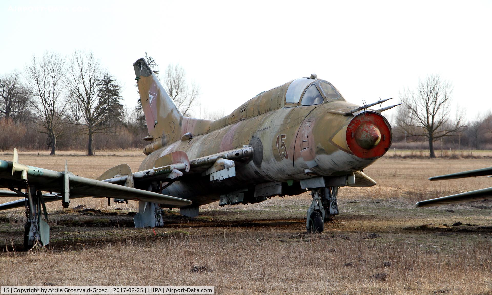 15, Sukhoi Su-22M-3 C/N 51815, Pápa stored off-site airport, Hungary