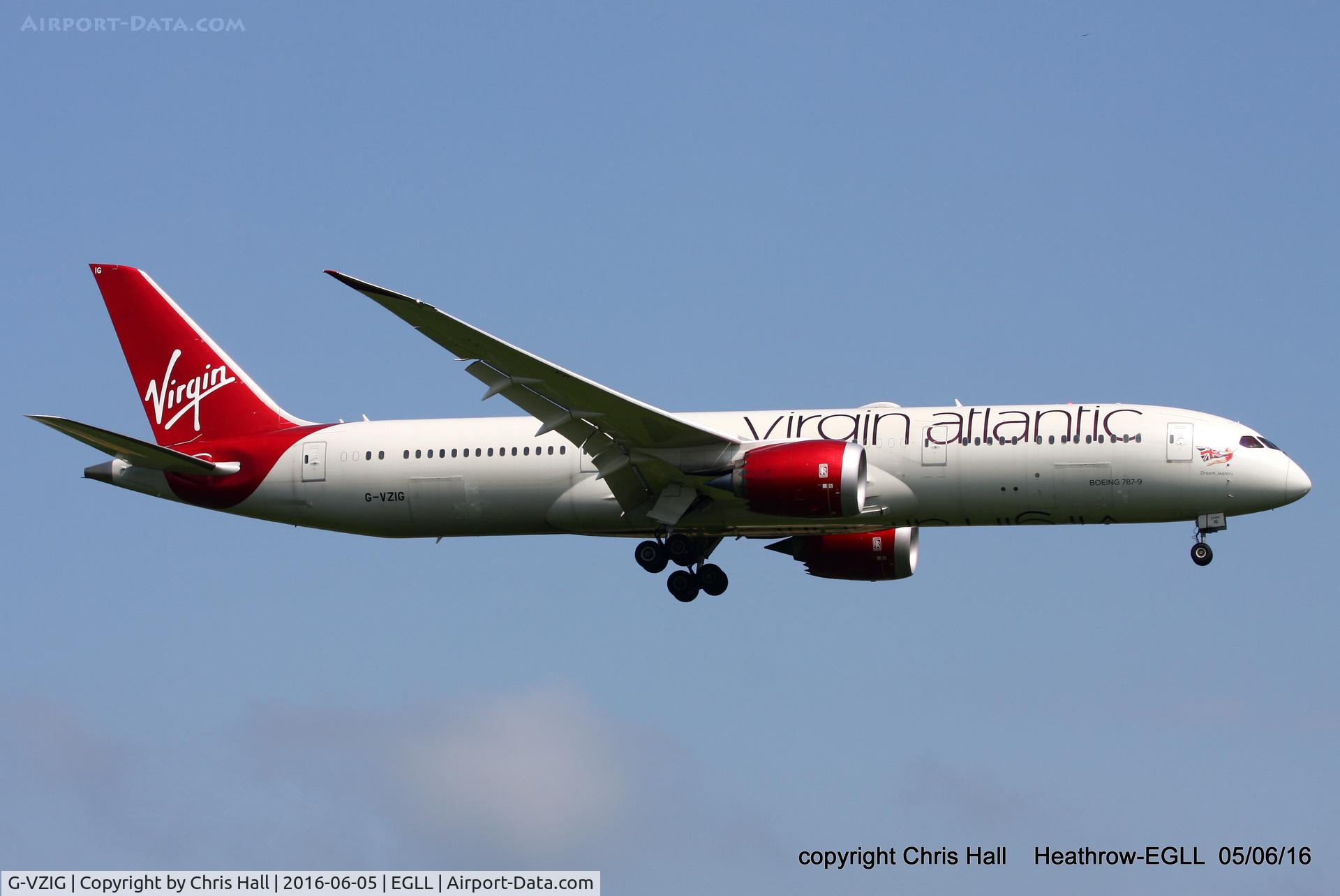 G-VZIG, 2015 Boeing 787-9 Dreamliner Dreamliner C/N 37969, Virgin Atlantic