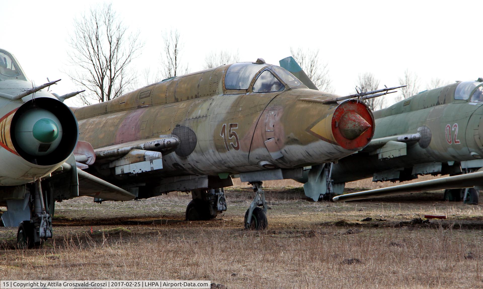 15, Sukhoi Su-22M-3 C/N 51815, Pápa stored off-site airport, Hungary