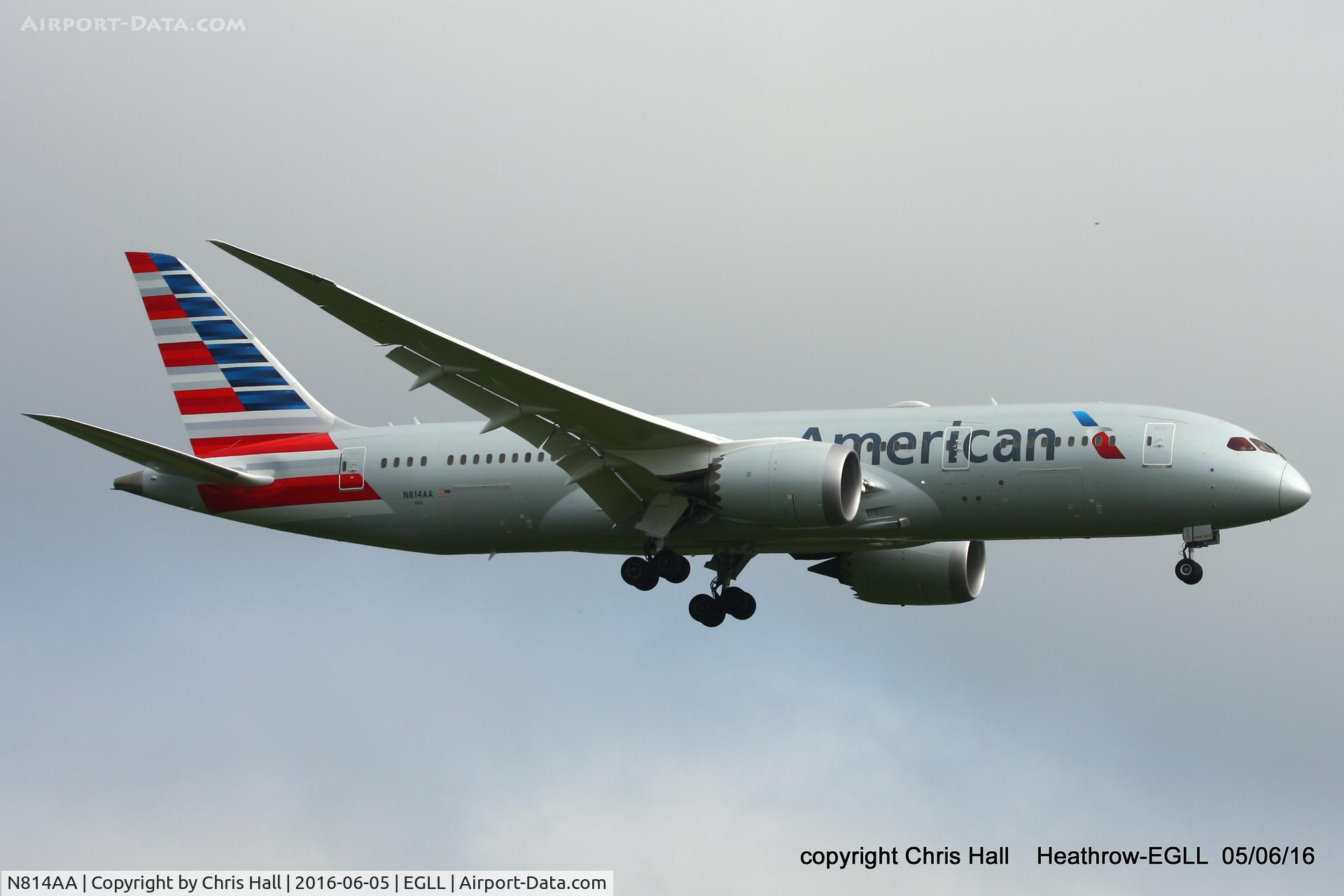 N814AA, 2016 Boeing 787-8 Dreamliner C/N 40632, American Airlines