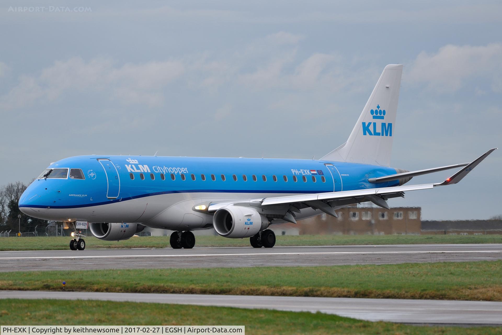 PH-EXK, 2017 Embraer 175STD (ERJ-170-200) C/N 17000629, Return Visitor.