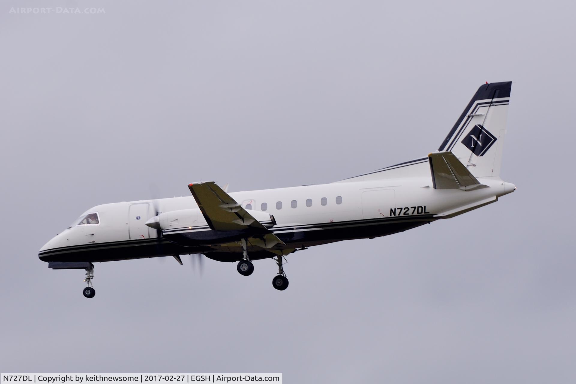 N727DL, 1985 Saab-Fairchild SF340A C/N 340A-036, Very nice visitor.