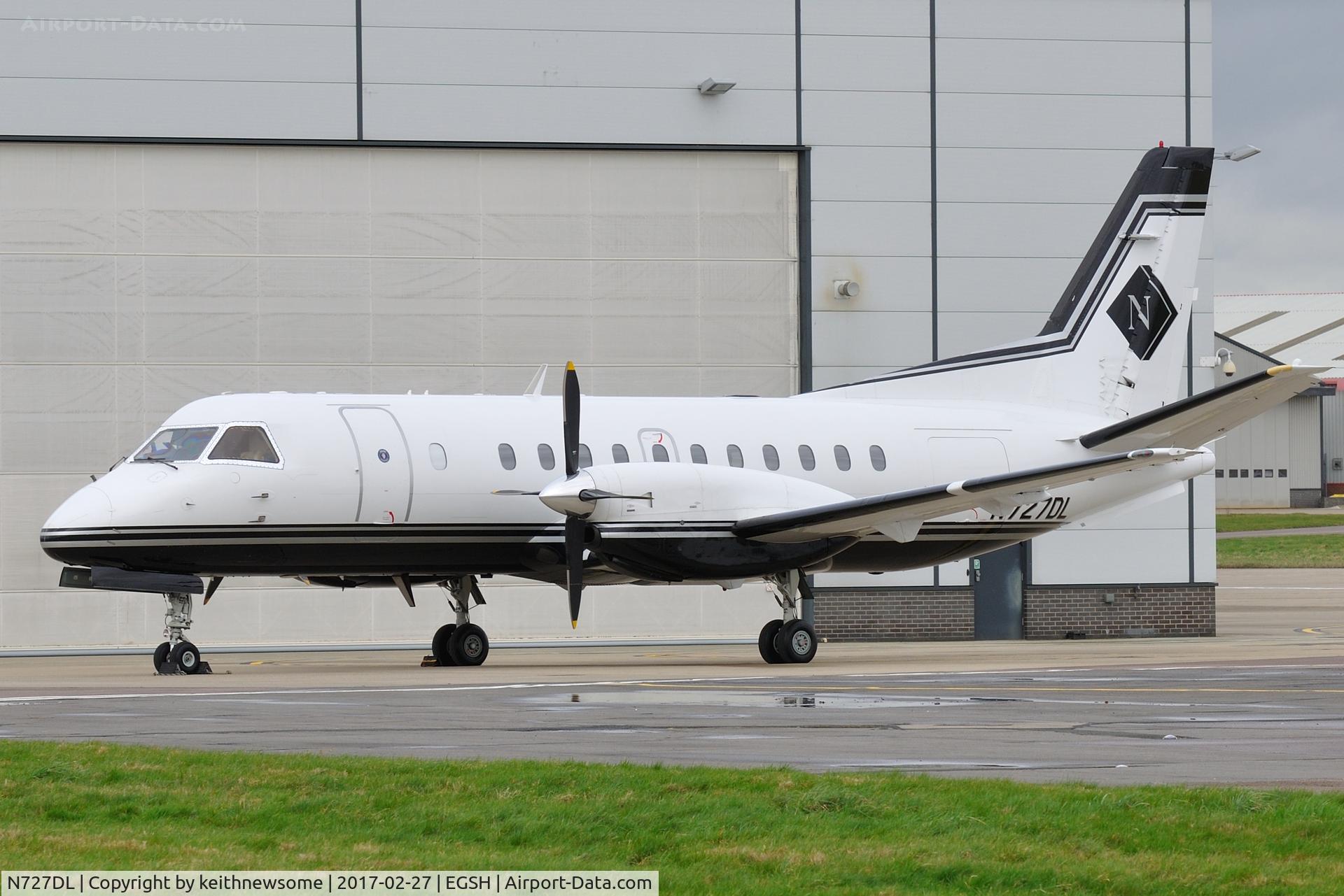 N727DL, 1985 Saab-Fairchild SF340A C/N 340A-036, Very nice visitor.