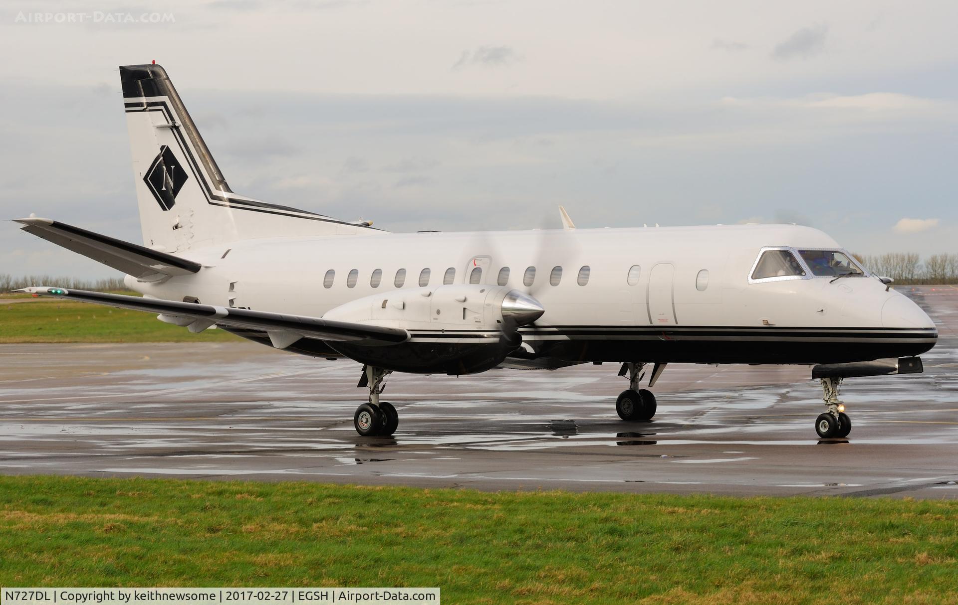 N727DL, 1985 Saab-Fairchild SF340A C/N 340A-036, Very nice visitor.