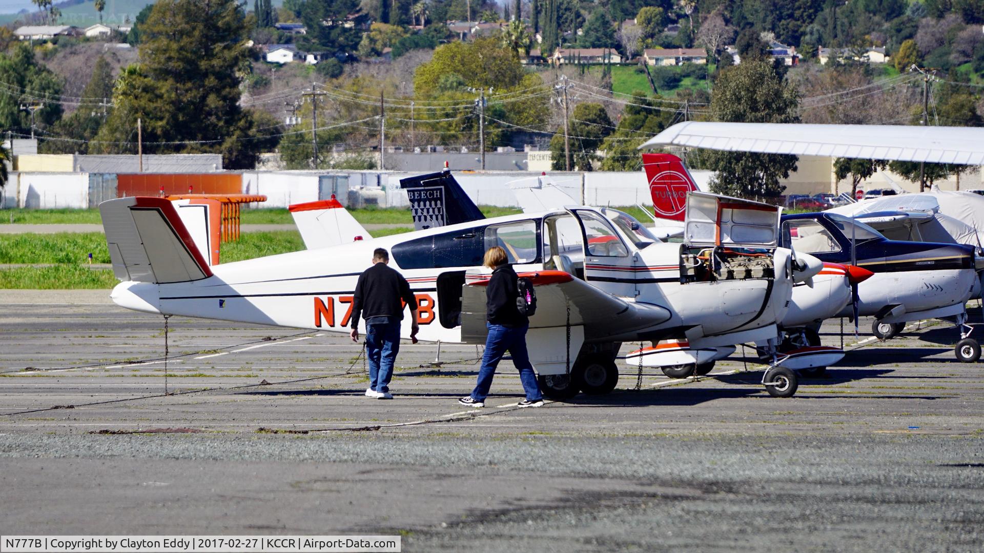 N777B, 1948 Beech A35 Bonanza C/N D-1787, Buchanan Field 2017.