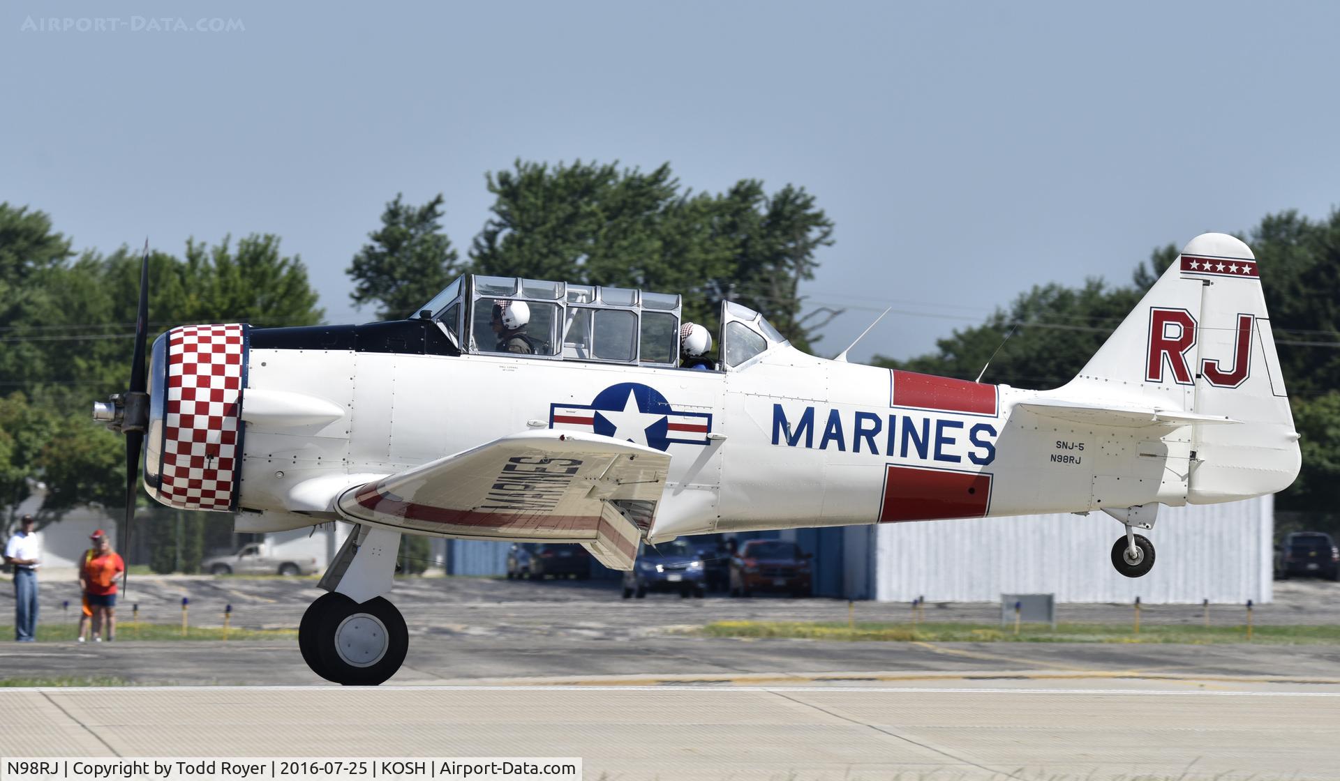 N98RJ, 1944 North American SNJ-5C Texan Texan C/N 88-17960, Airventure 2016