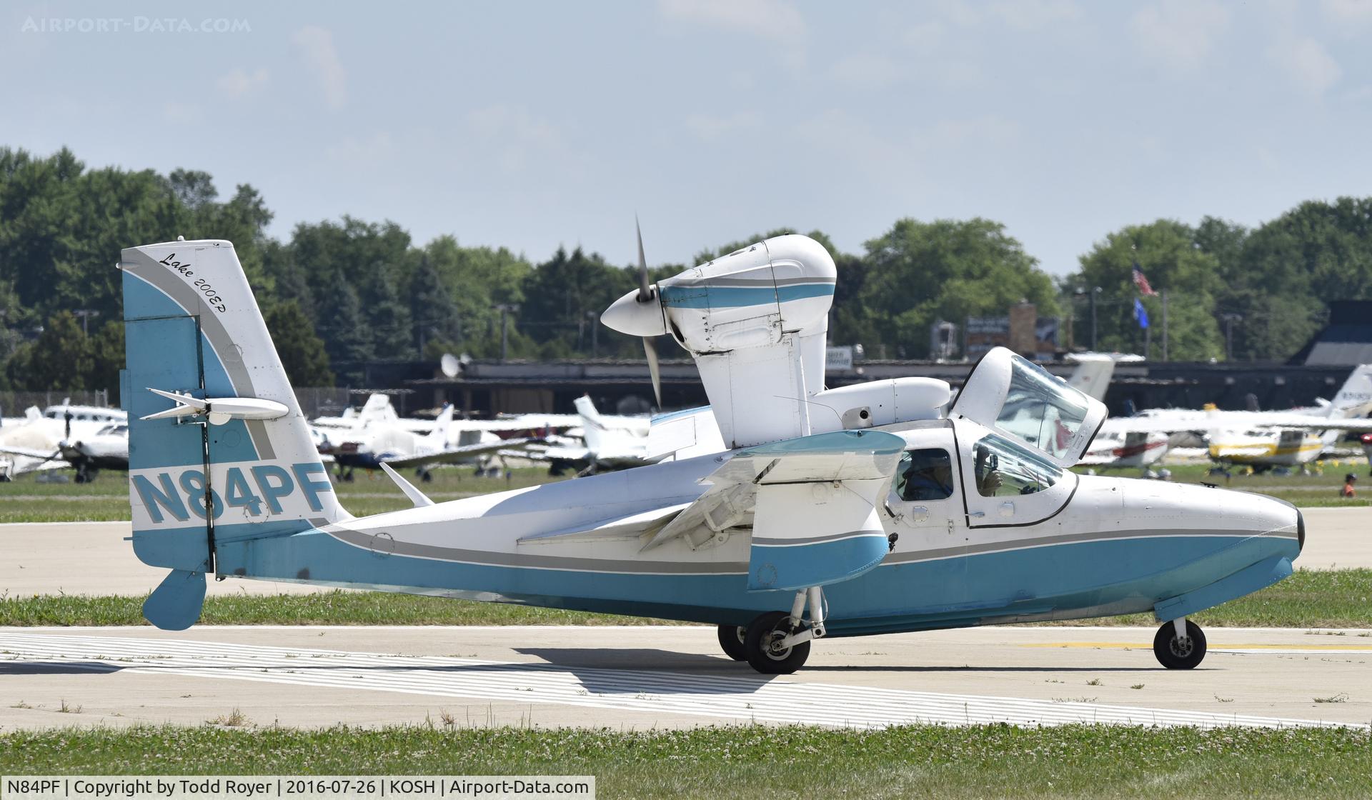 N84PF, 1984 Lake LA-4-200 Buccaneer C/N 1100, Airventure 2016