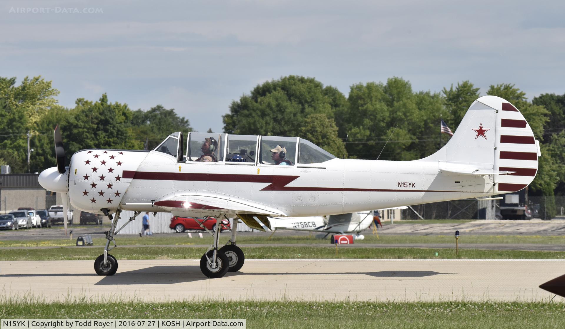 N15YK, 1993 Yakovlev Yak-52 C/N 9311702, Airventure 2016