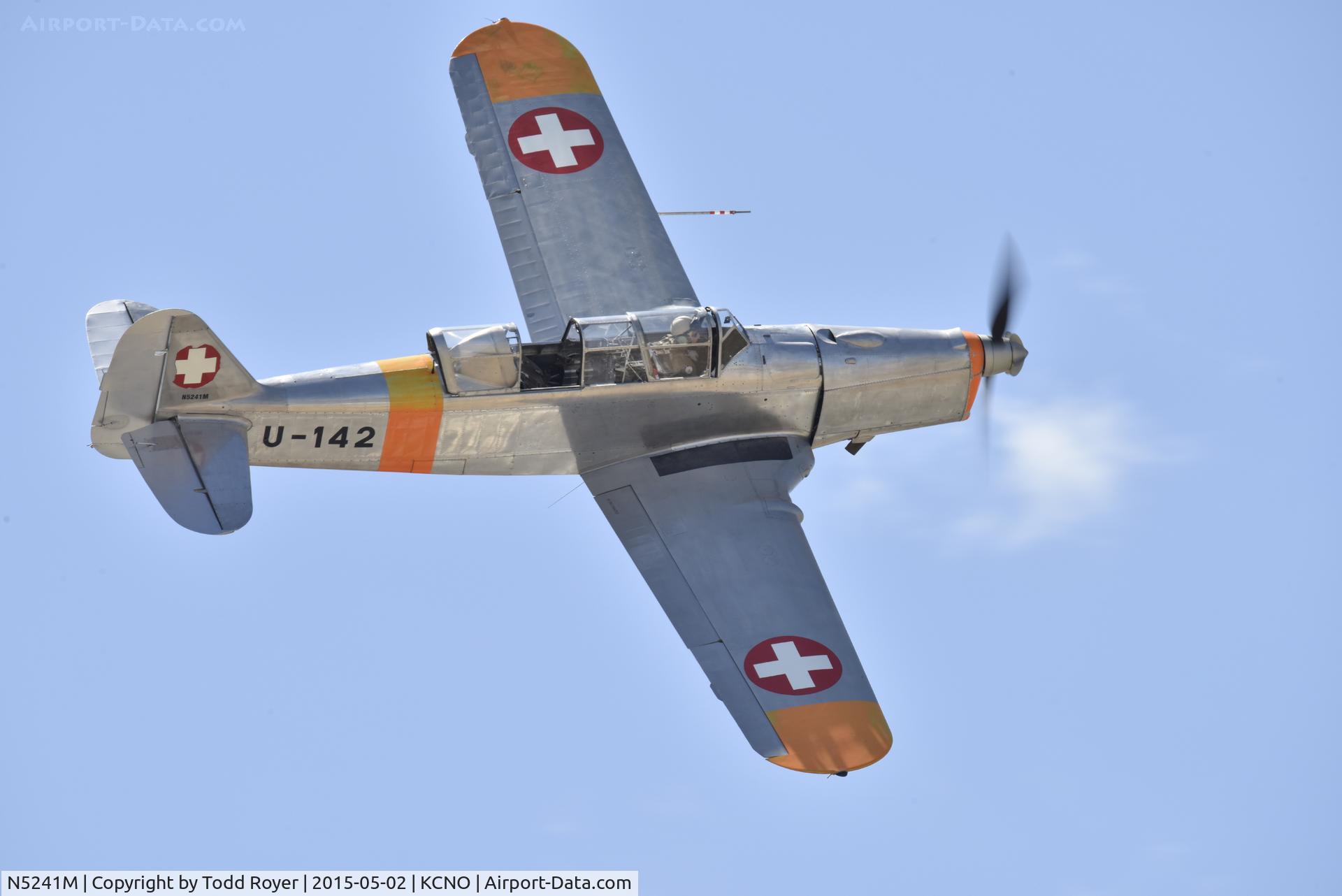 N5241M, 1950 Pilatus P2-06 C/N 62, Flying at the Planes of Fame Airshow