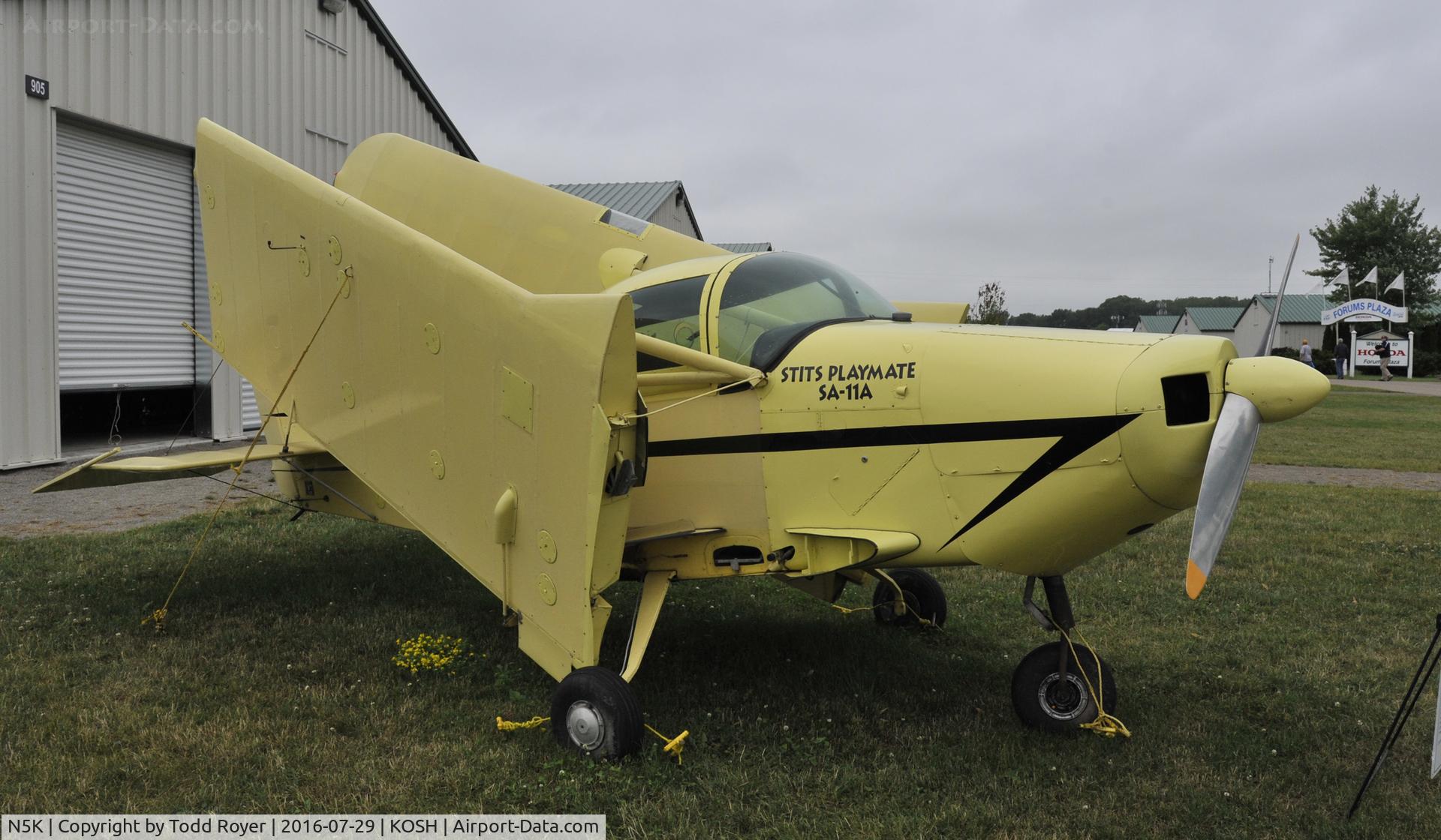 N5K, 1964 Stits SA-11A Playmate C/N 64-1, Airventure 2016
