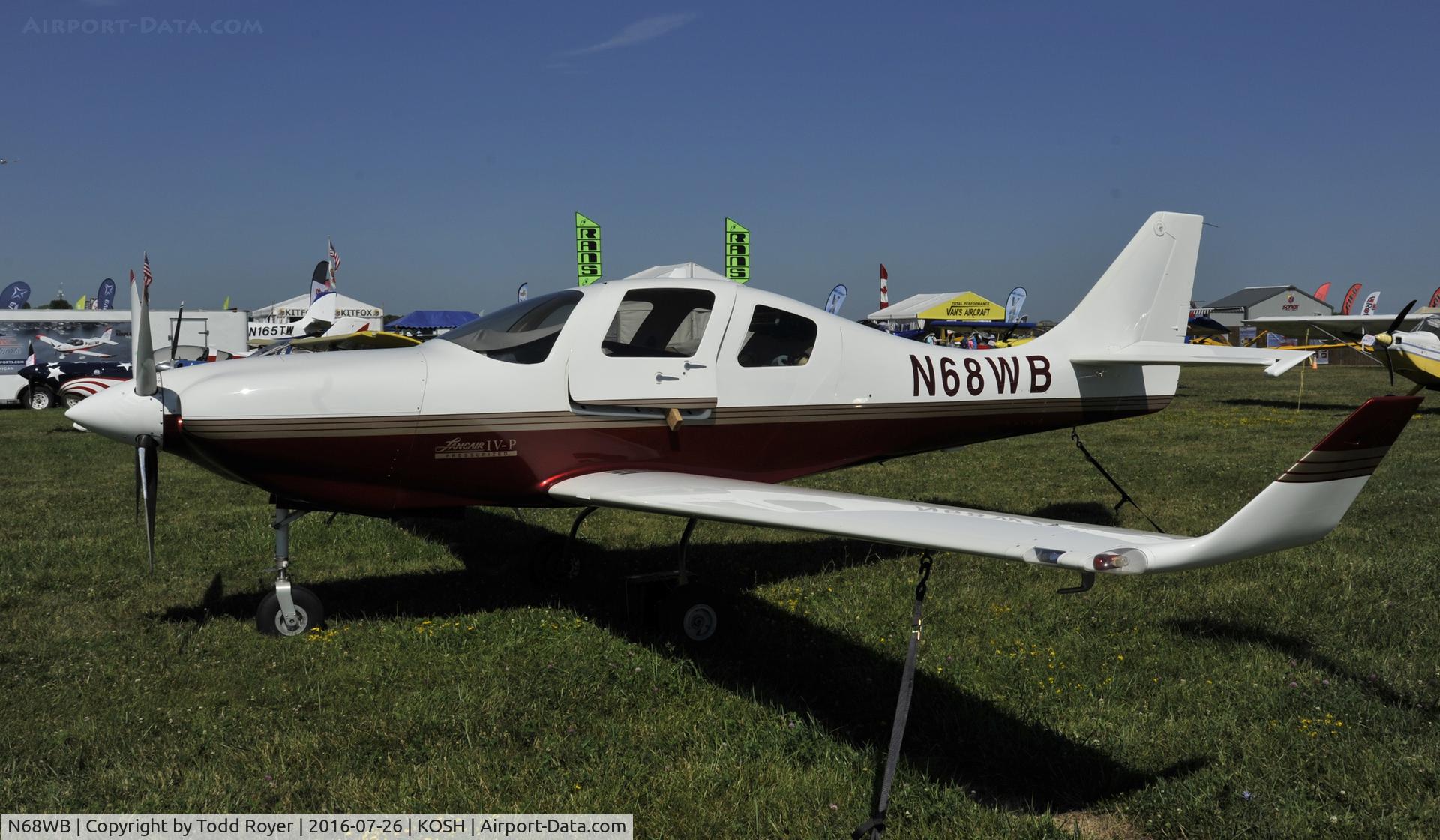 N68WB, 2003 Lancair IV-P C/N LIV-341, Airventure 2016