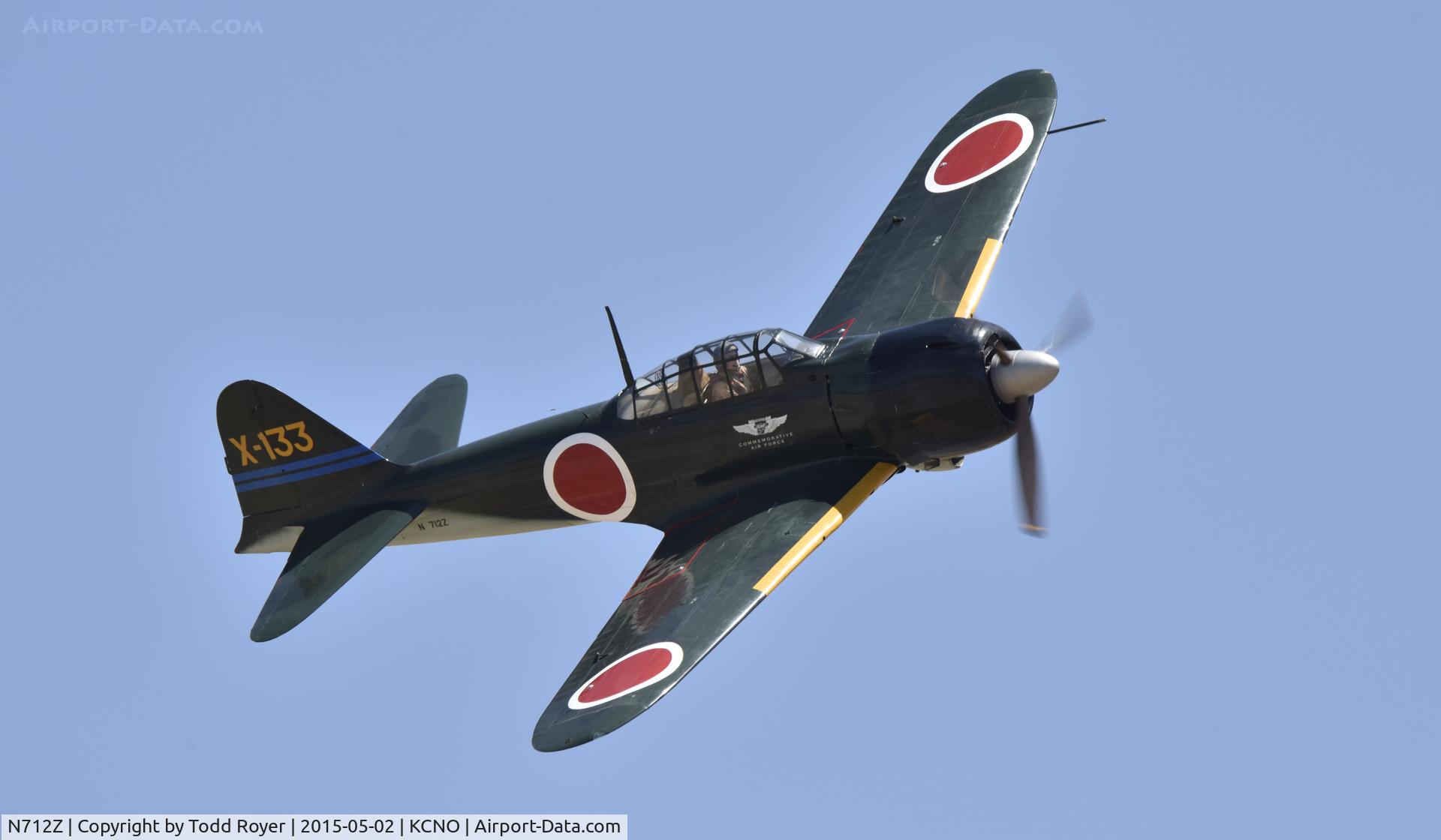 N712Z, 1942 Mitsubishi A6M3 Reisen (Zero) C/N 3869, Planes of Fame Airshow