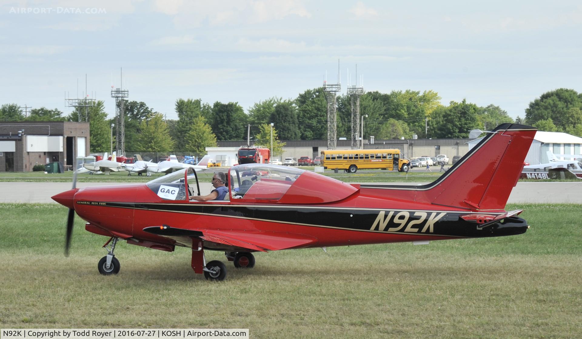 N92K, 1995 General Avia F-22C C/N 006, Airventure 2016