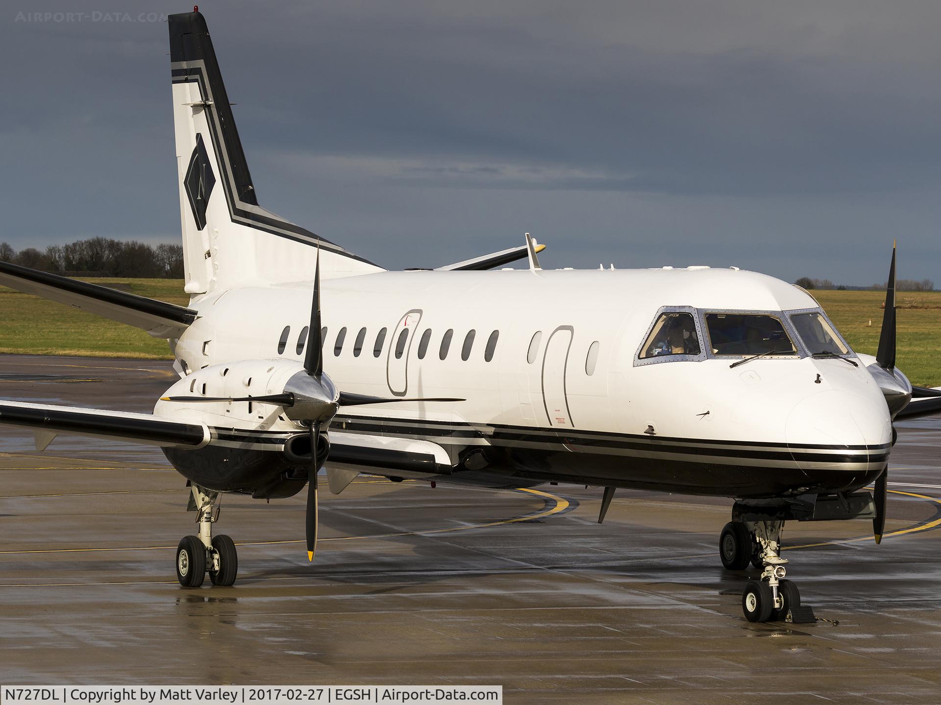 N727DL, 1985 Saab-Fairchild SF340A C/N 340A-036, Sat on the SaxonAir ramp @ NWI....