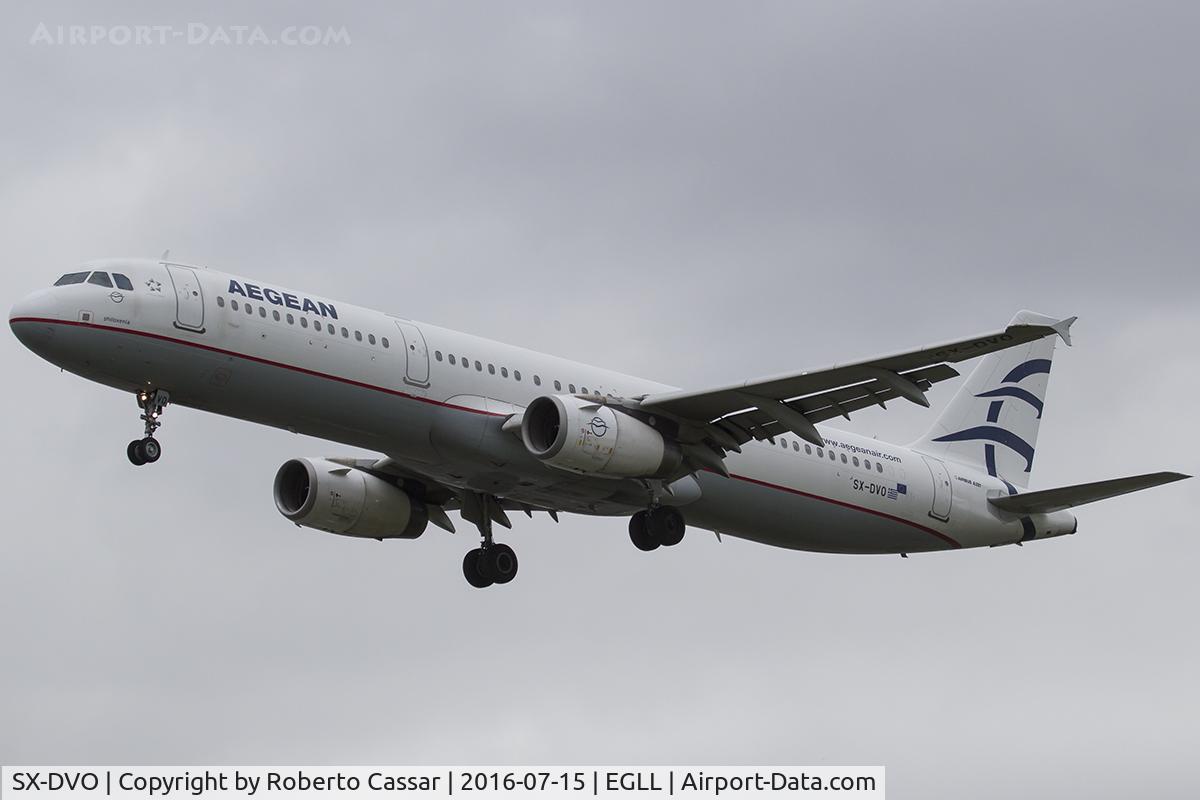 SX-DVO, 2008 Airbus A321-231 C/N 3462, Heathrow 2016