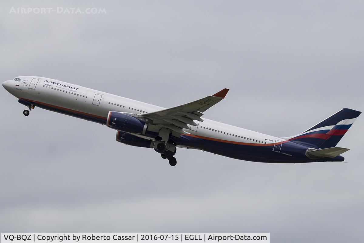 VQ-BQZ, 2011 Airbus A330-343 C/N 1270, Heathrow 2016