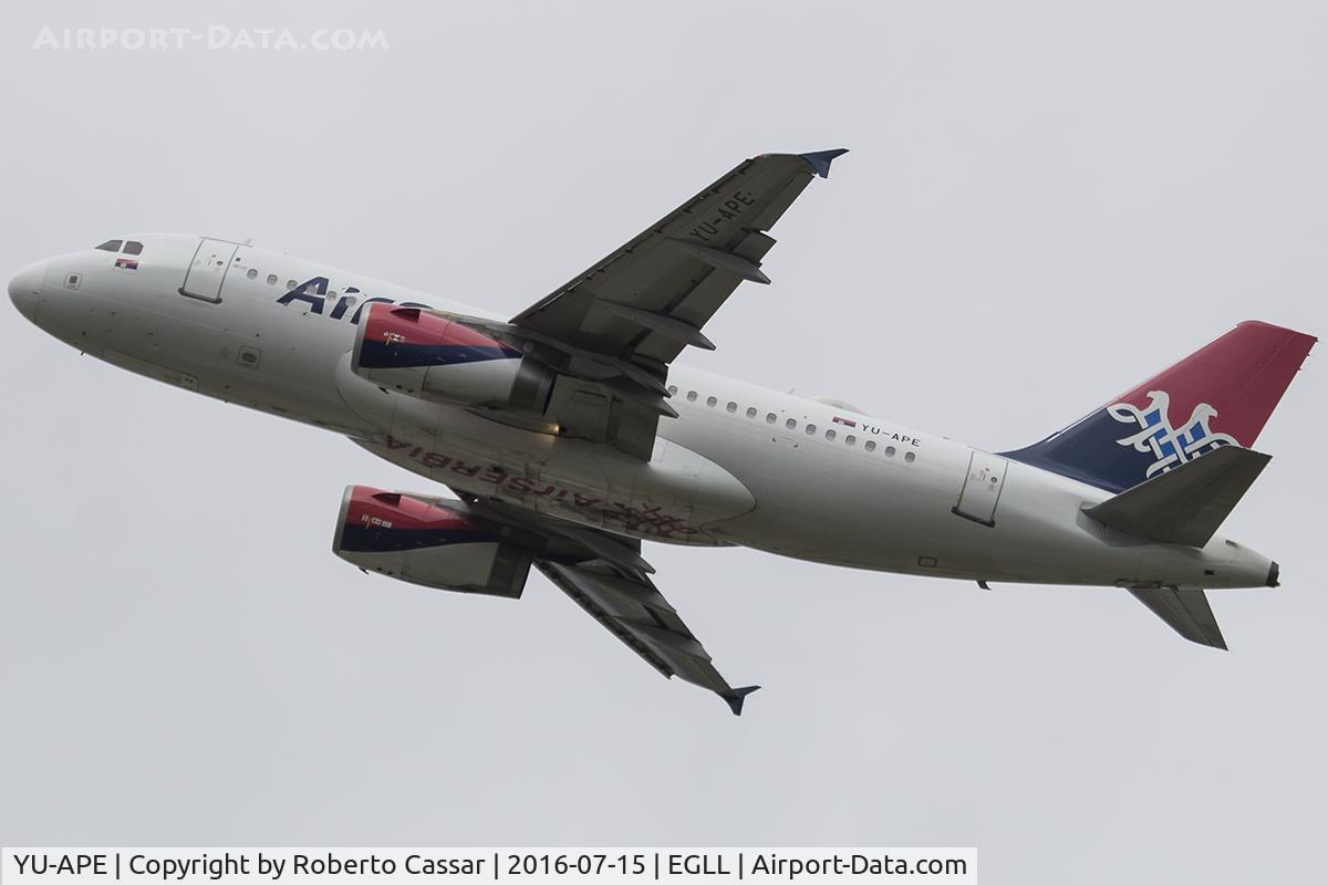 YU-APE, 2007 Airbus A319-132 C/N 3252, Heathrow 2016