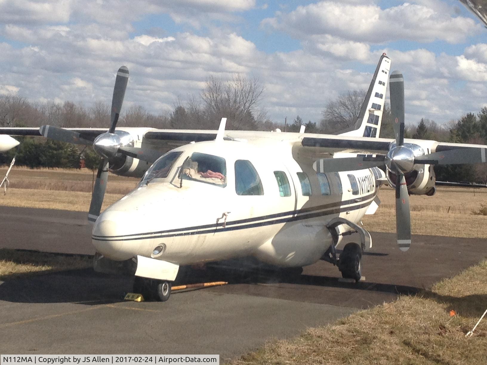 N112MA, 1977 Mitsubishi MU-2B-36 C/N 689, On the Ramp located at Solberg, NJ