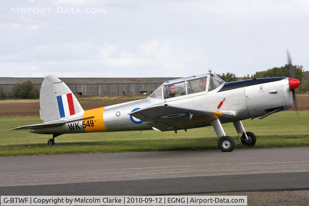 G-BTWF, 1951 De Havilland DHC-1 Chipmunk T.10 C/N C1/0564, De Havilland DHC-1 Chipmunk 22 at Bagby Airfield's Helicopter Fly-In, September 12th 2010.