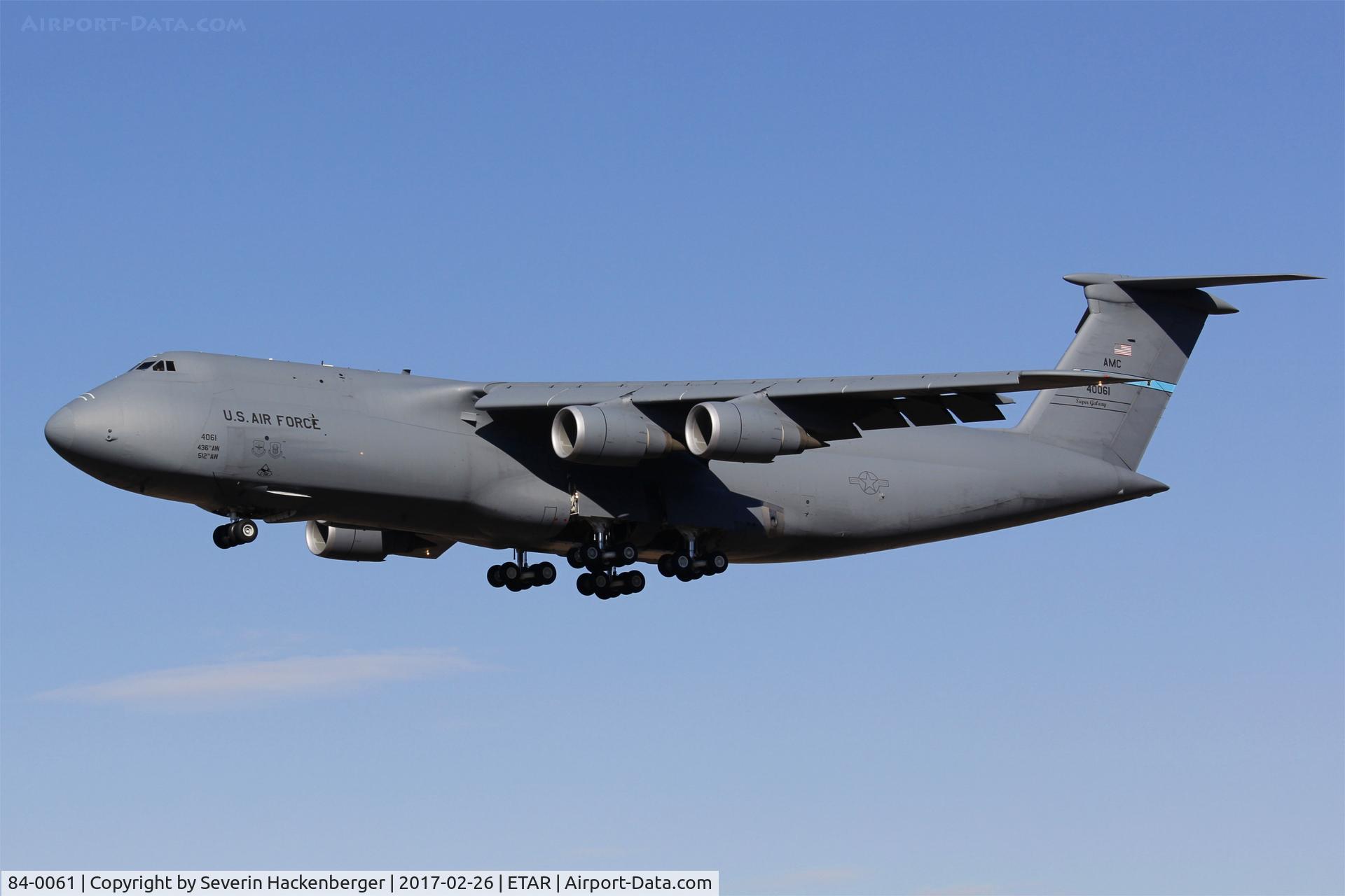 84-0061, 2005 Lockheed C-5M Super Galaxy C/N 500-0085, A C-5 at Ramstein.