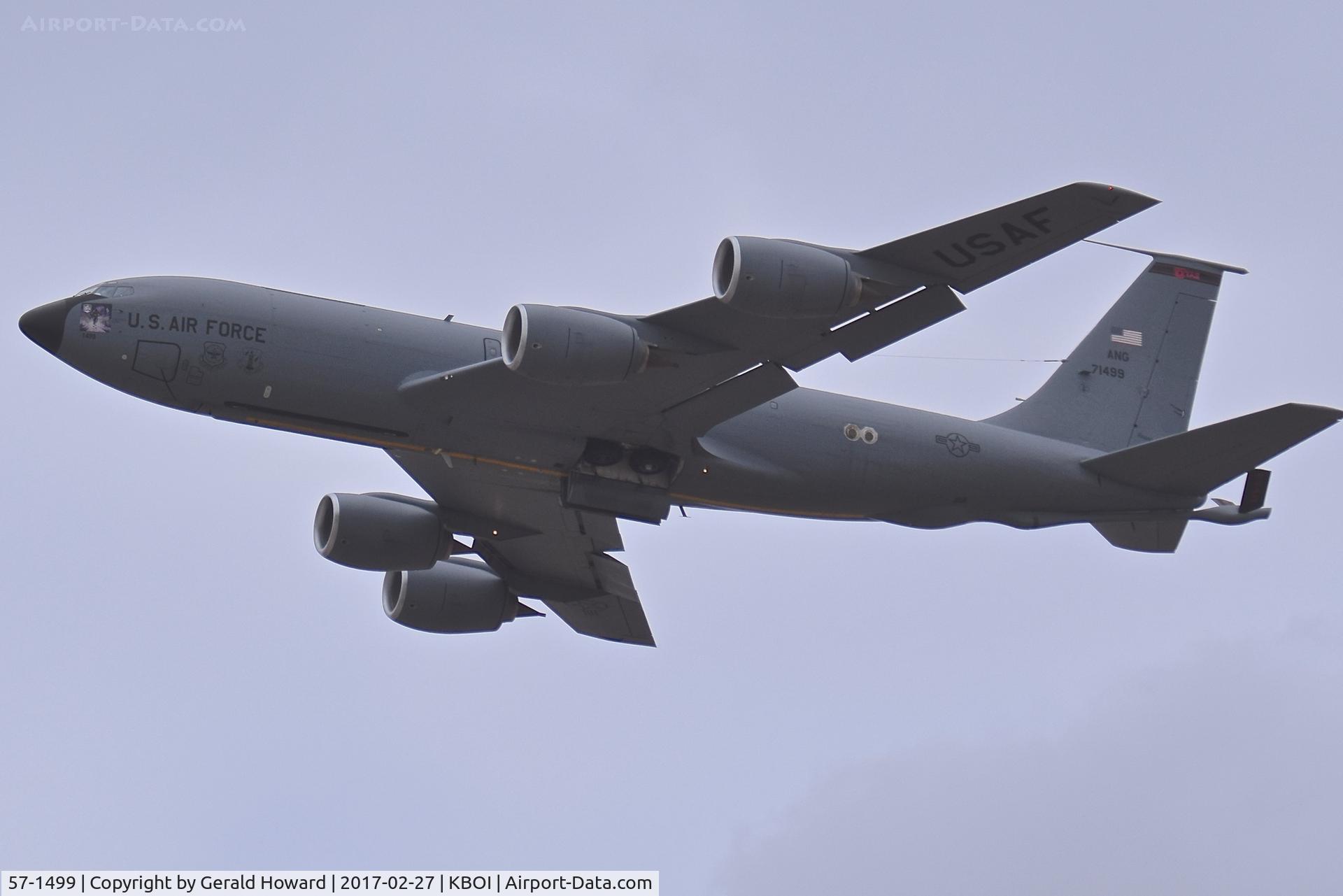57-1499, 1957 Boeing KC-135R Stratotanker C/N 17570, 151st ARW, Utah ANG. Call sign 