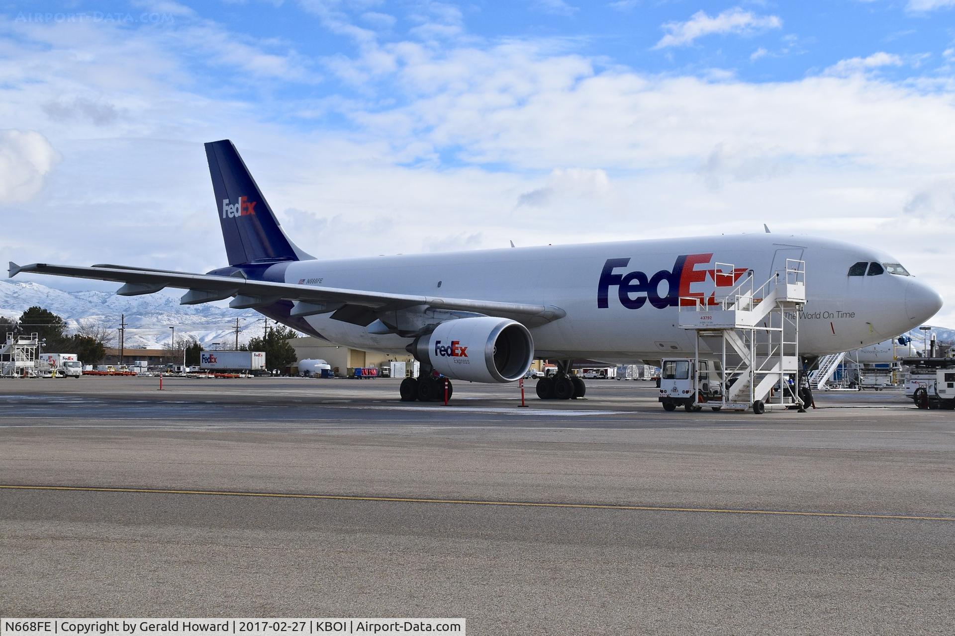 N668FE, 1996 Airbus A300F4-605R C/N 772, Parked on the FedEx ramp.