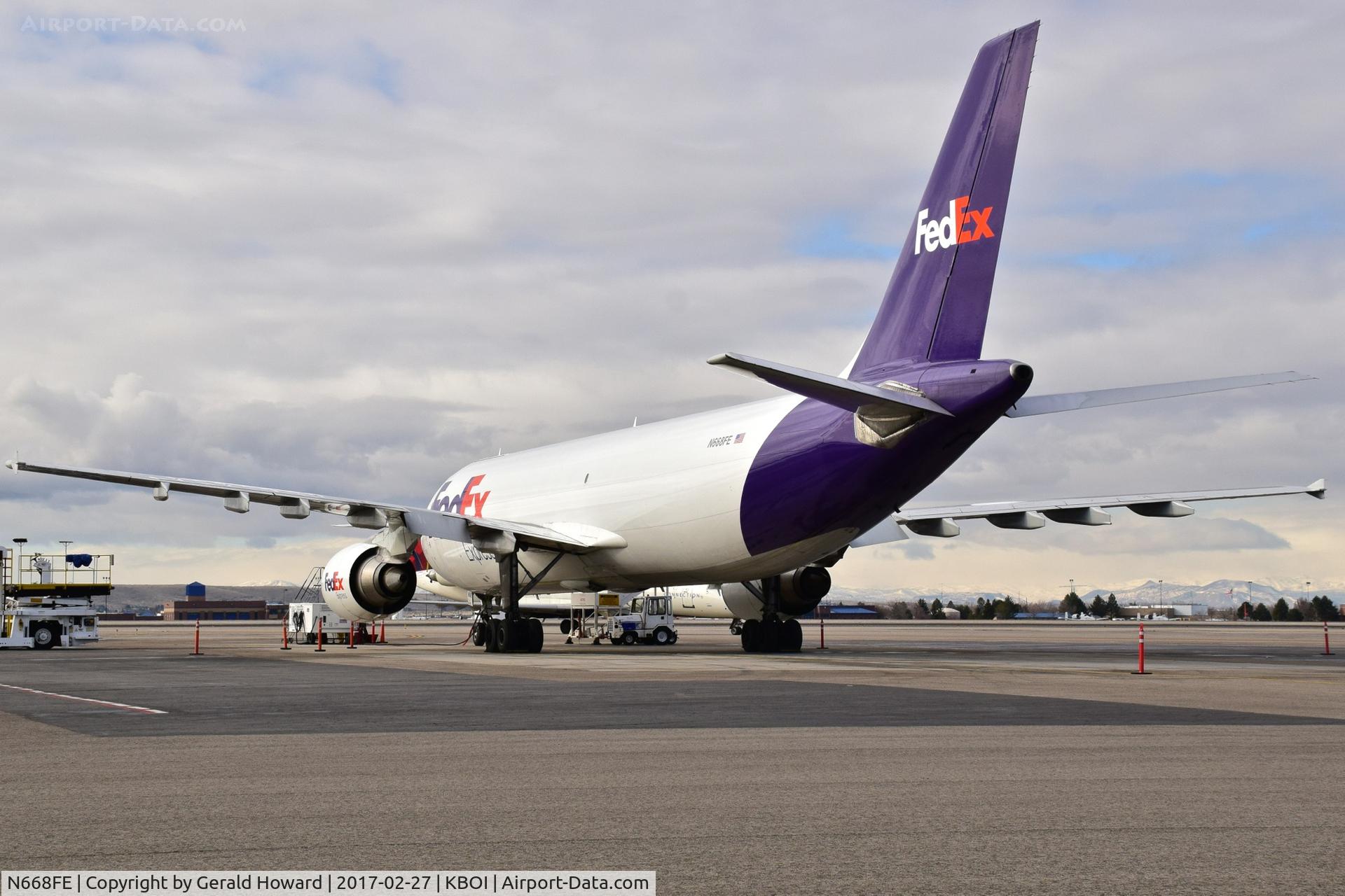 N668FE, 1996 Airbus A300F4-605R C/N 772, Parked on the FedEx ramp. Monday is their day off.
