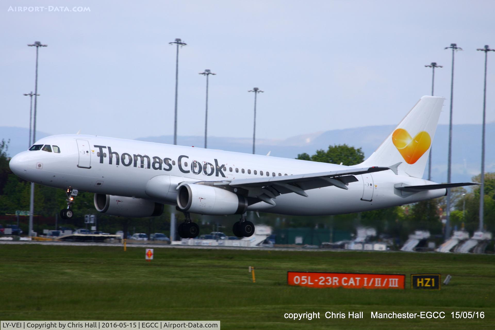 LY-VEI, 1998 Airbus A320-233 C/N 0902, operating for Thomas Cook