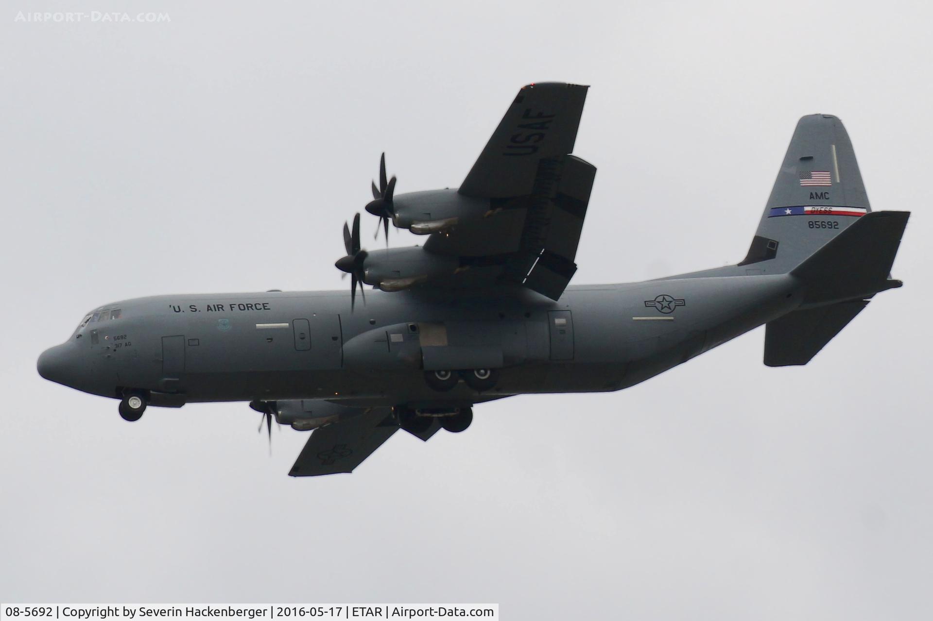 08-5692, 2013 Lockheed Martin C-130J-30 Super Hercules C/N 382-5692, A C-130J at Ramstein.