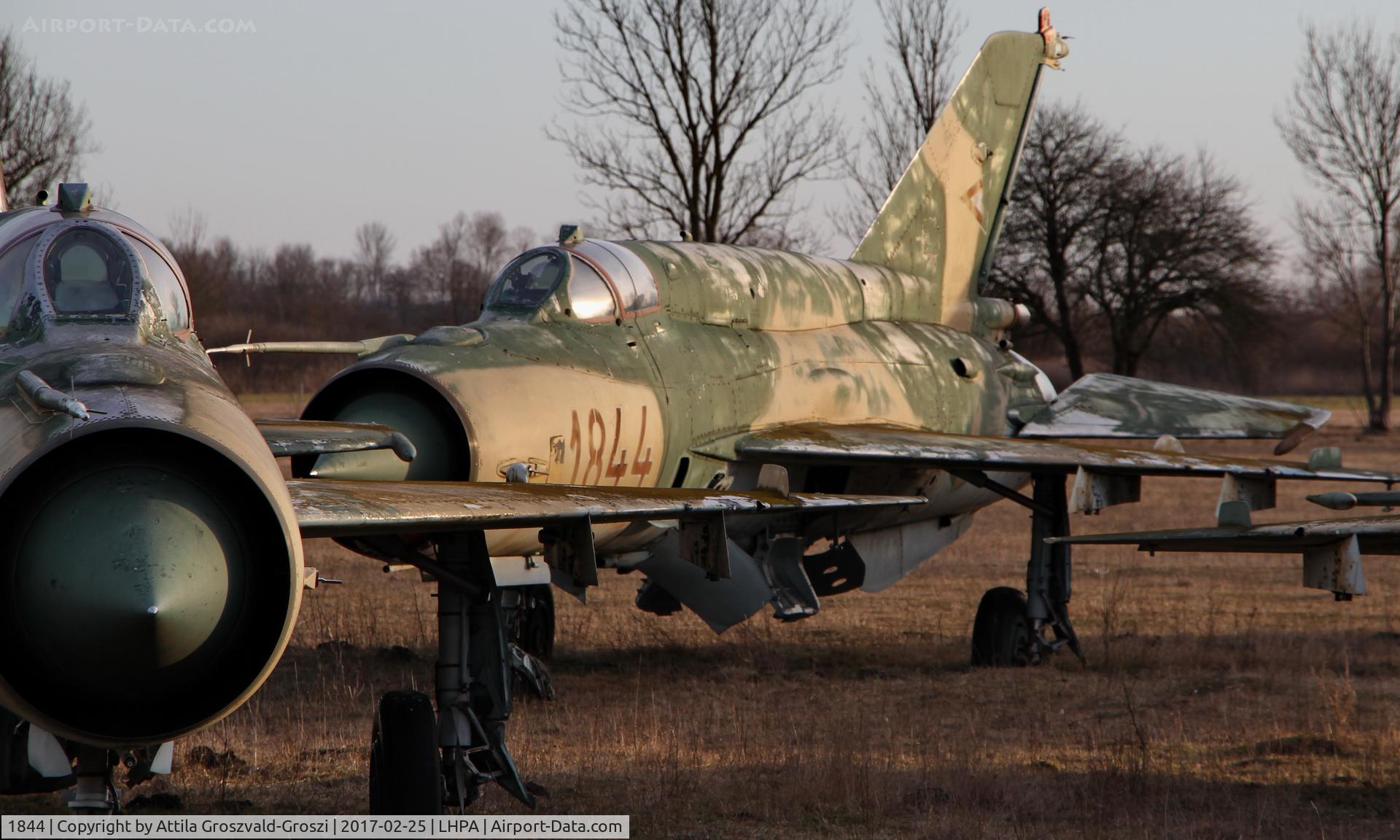 1844, 1978 Mikoyan-Gurevich MiG-21bis 75AP C/N 75061844, Pápa stored off-site airport, Hungary