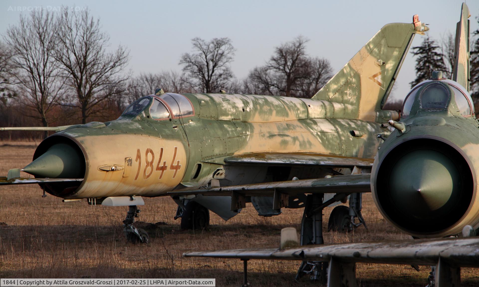 1844, 1978 Mikoyan-Gurevich MiG-21bis 75AP C/N 75061844, Pápa stored off-site airport, Hungary