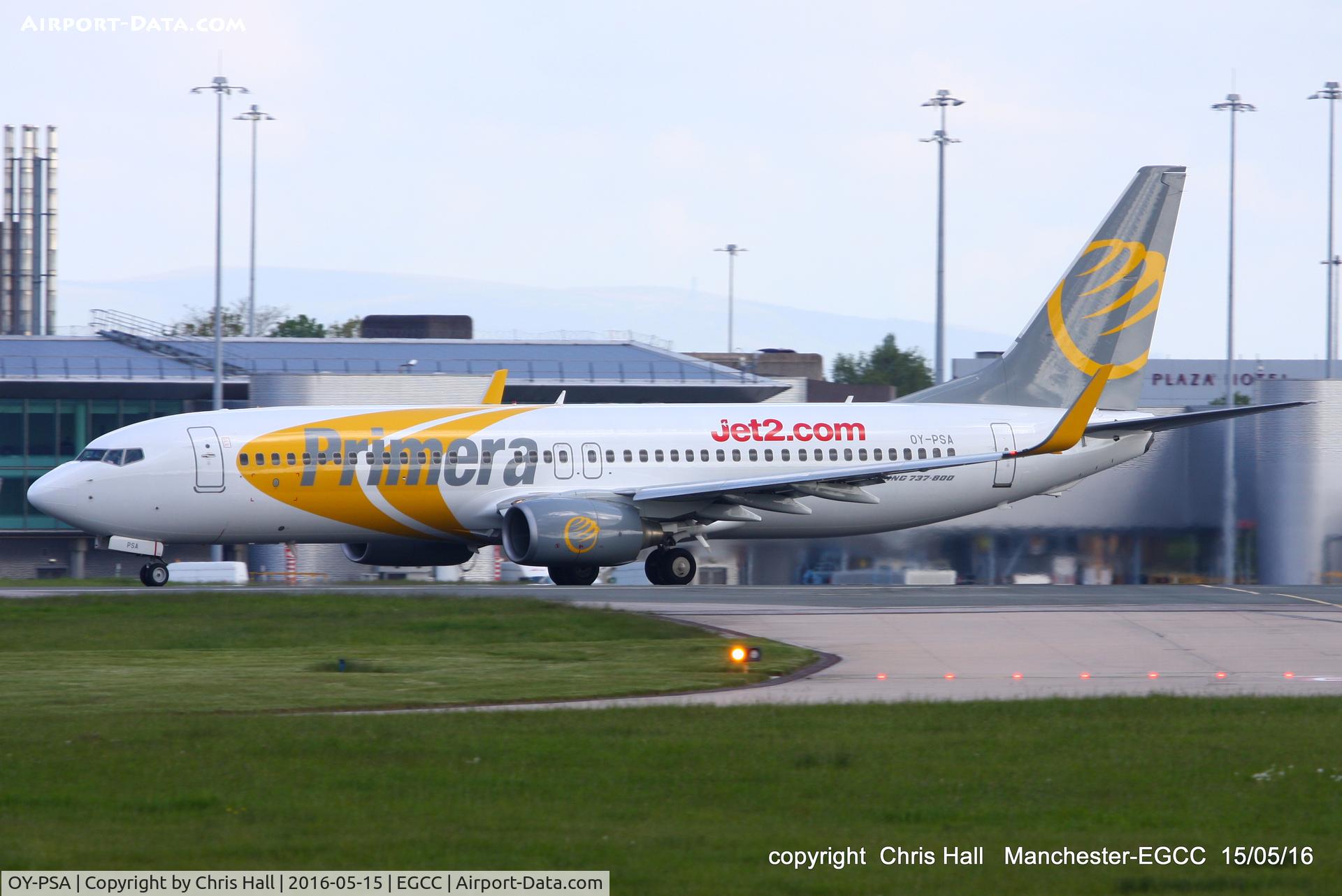 OY-PSA, 2007 Boeing 737-8Q8 C/N 30688, operating for Jet2