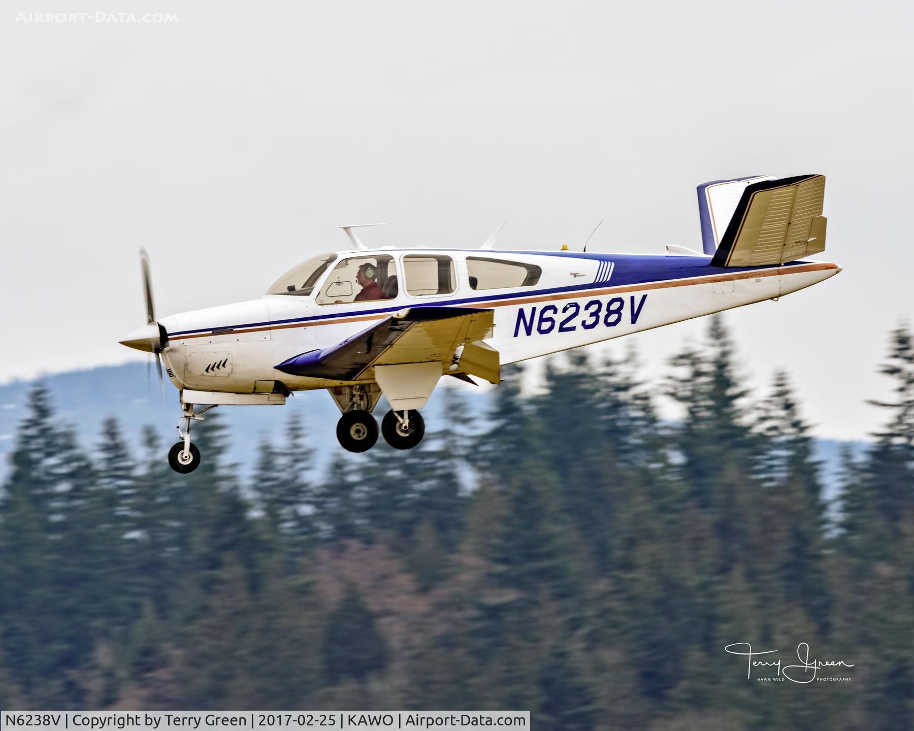 N6238V, 1967 Beech V35 Bonanza C/N D-8588, KAWO