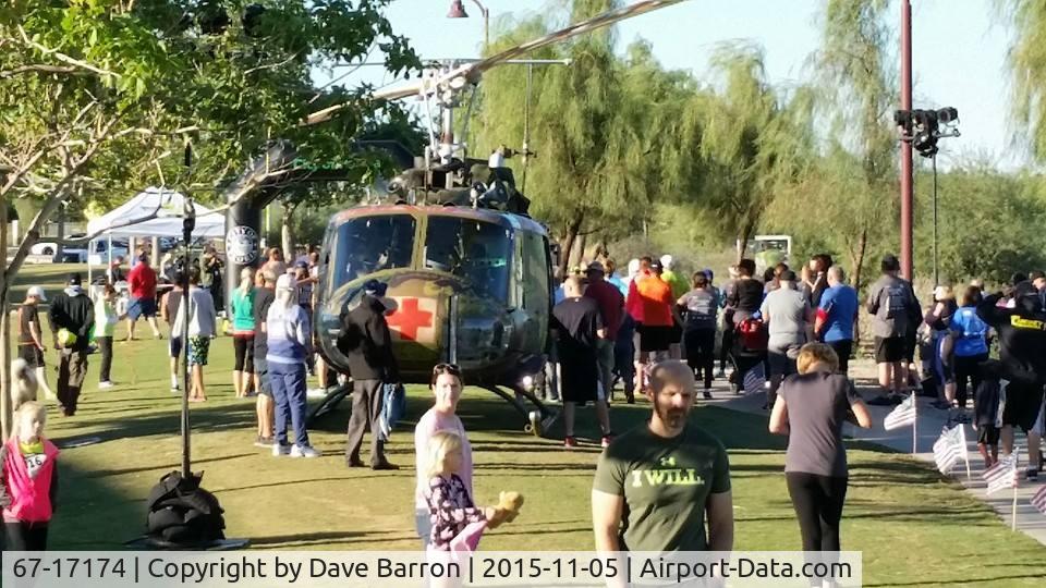 67-17174, 1967 Bell UH-1H Iroquois C/N 9372, 174 AKA Take Me Home Huey a Light Horse Legacy project at the Veteran's Memorial Peoria Az Rio Vista park for Veteran's Day