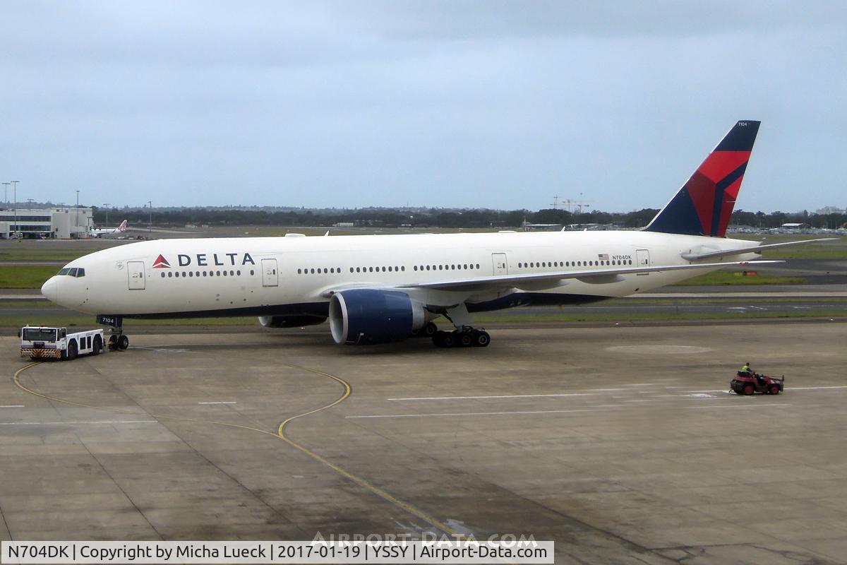 N704DK, 2009 Boeing 777-232/LR C/N 29739, At Mascot
