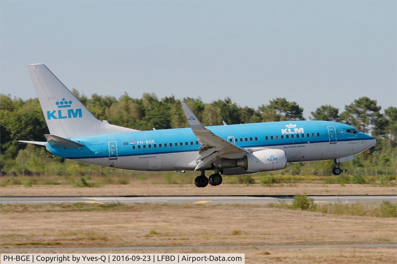 PH-BGE, 2008 Boeing 737-7K2 C/N 30371, Boeing 737-7K2, Landing rwy 05, Bordeaux Mérignac airport (LFBD-BOD)
