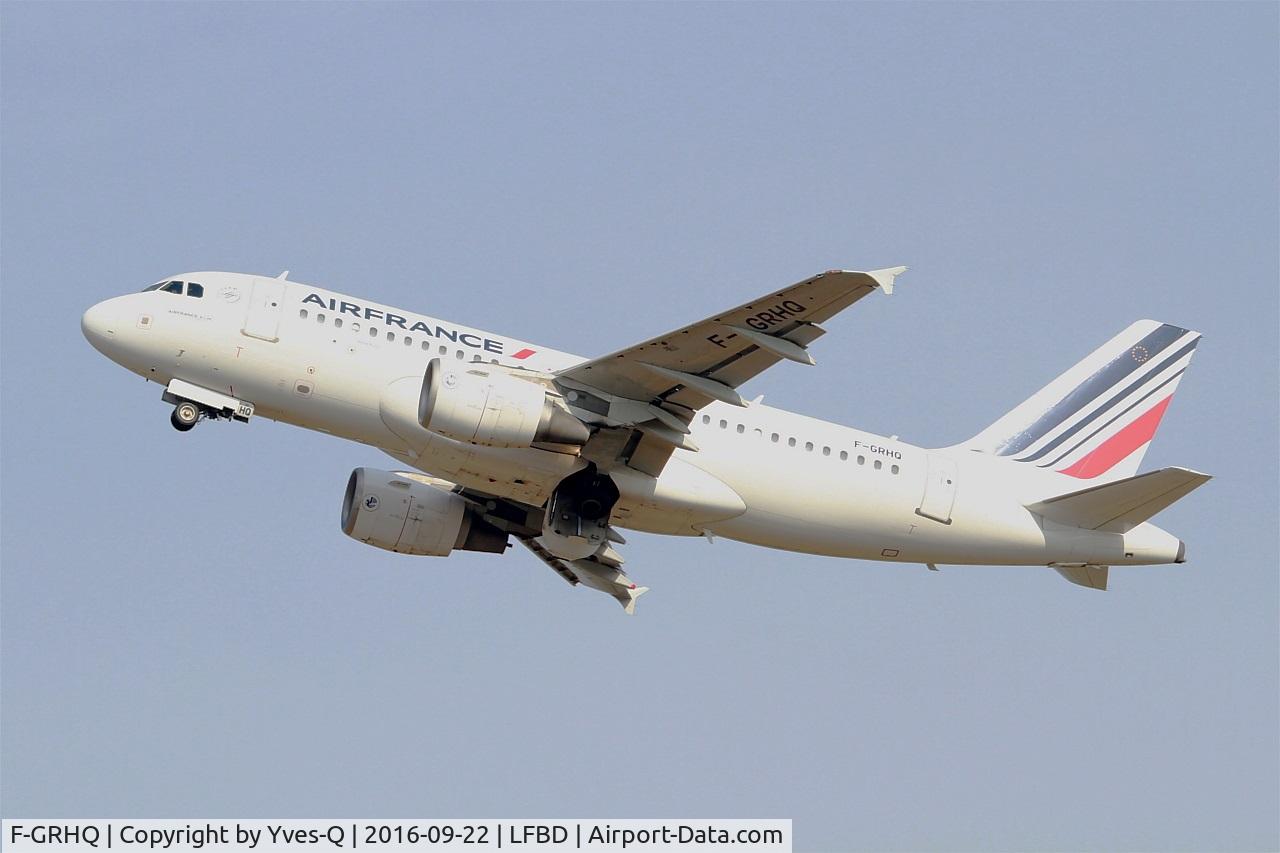 F-GRHQ, 2000 Airbus A319-111 C/N 1404, Airbus A319-111, Take off rwy 23, Bordeaux Mérignac airport (LFBD-BOD)