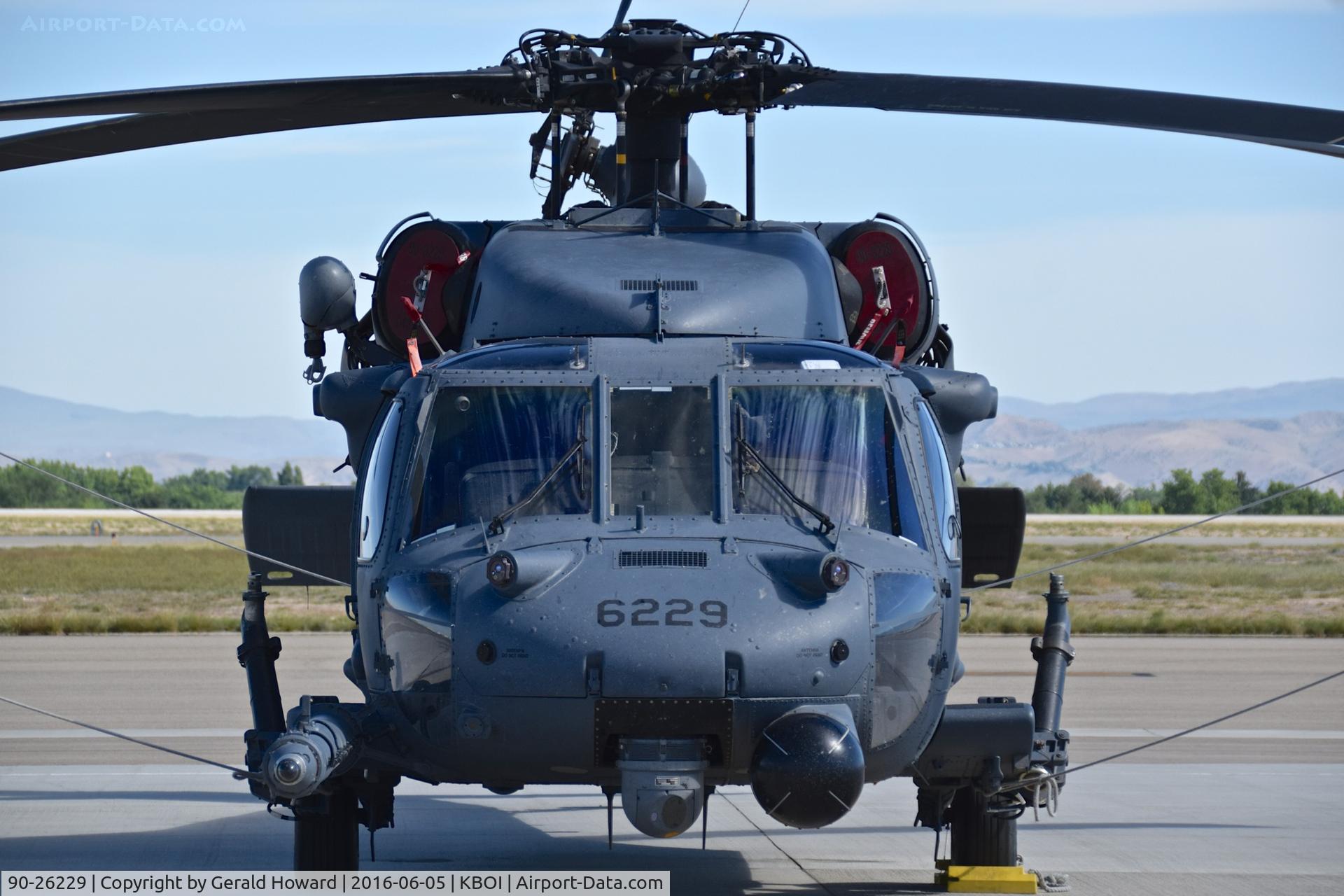 90-26229, 1990 Sikorsky HH-60G Pave Hawk C/N 70-1591, Parked on south GA ramp. 305th RS, Davis-Monthan AFB, AZ  (AFRC).