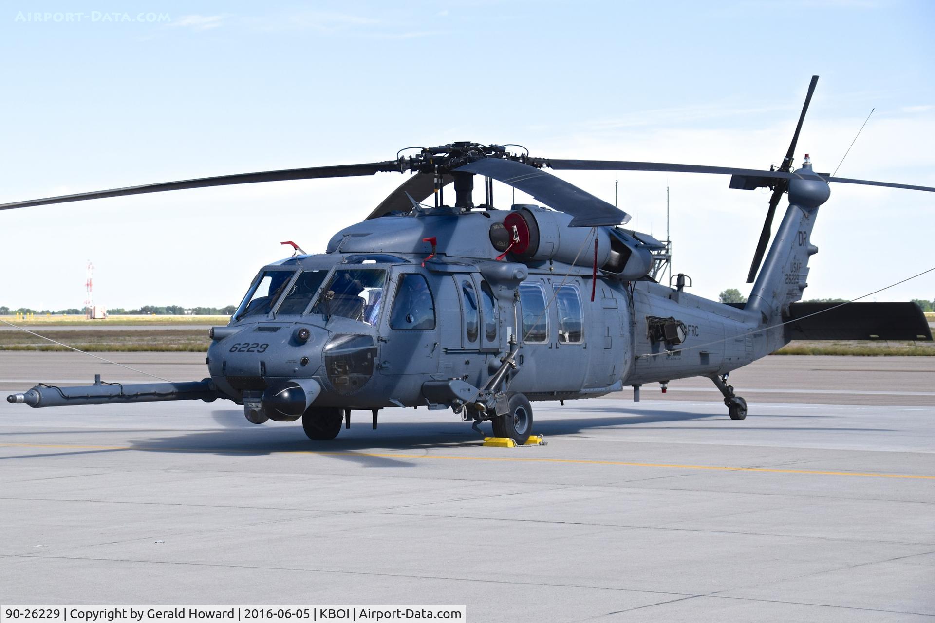 90-26229, 1990 Sikorsky HH-60G Pave Hawk C/N 70-1591, Parked on south GA ramp. 305th RS, Davis-Monthan AFB, AZ  (AFRC).